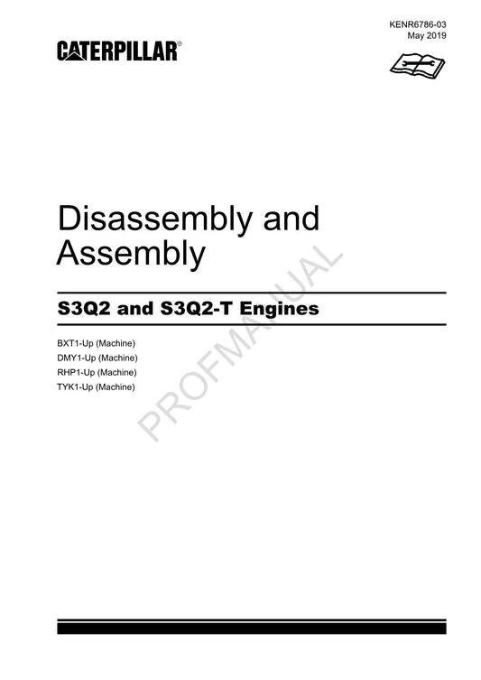 Caterpillar S3Q2 S3Q2-T Engine Service Manual Disassem Assem