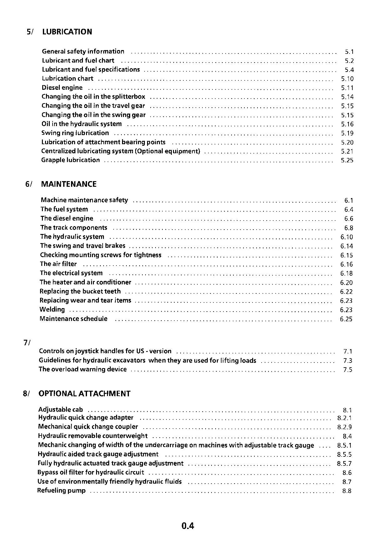 Liebherr R944 B Litronic Excavator Operators manual serial 9872