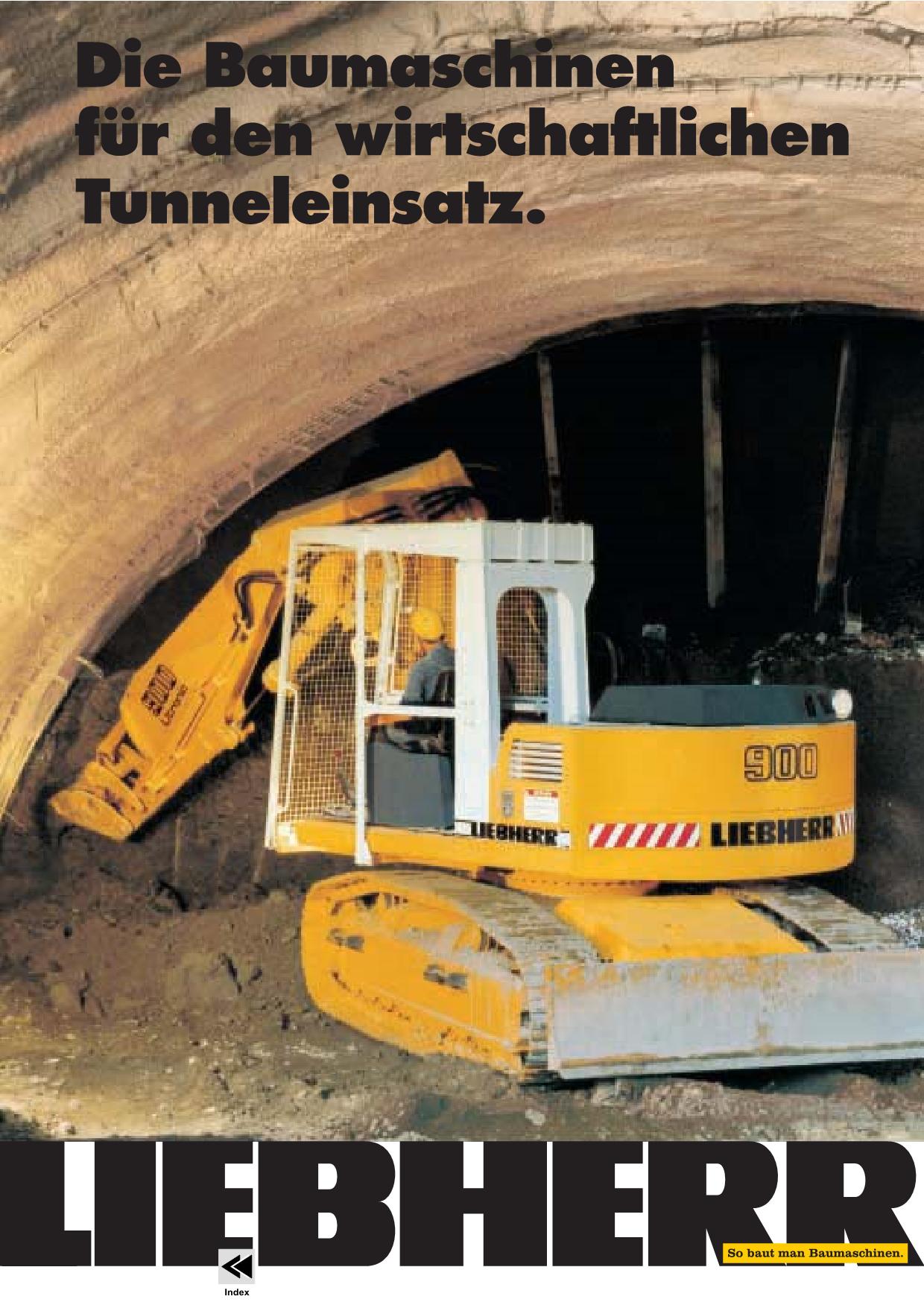 Liebherr R934 B Tunnel Raupenbagger Betriebsanleitung Wartungsanleitung 9995