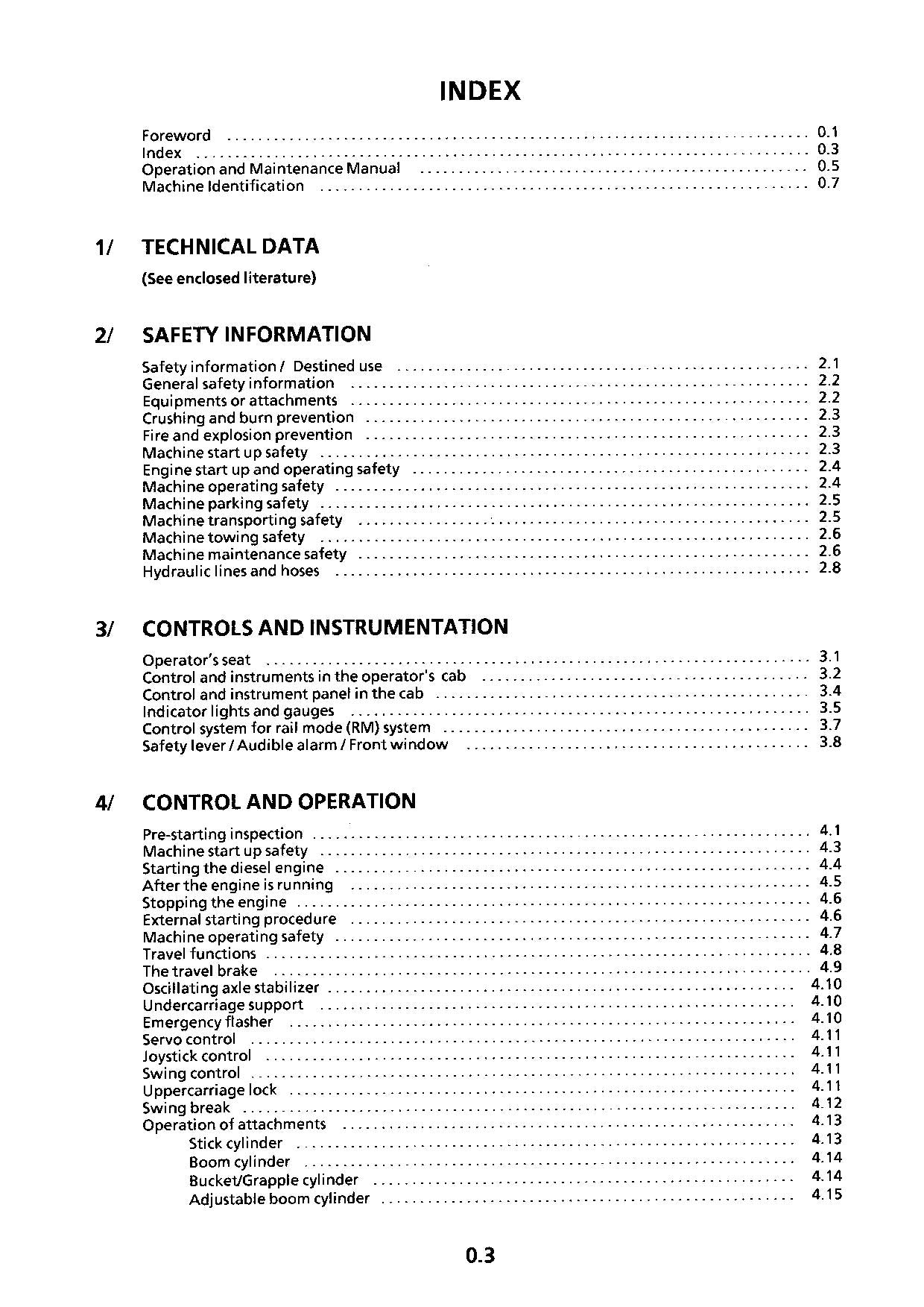 Liebherr A900 ZW Litronic Excavator  Operators manual