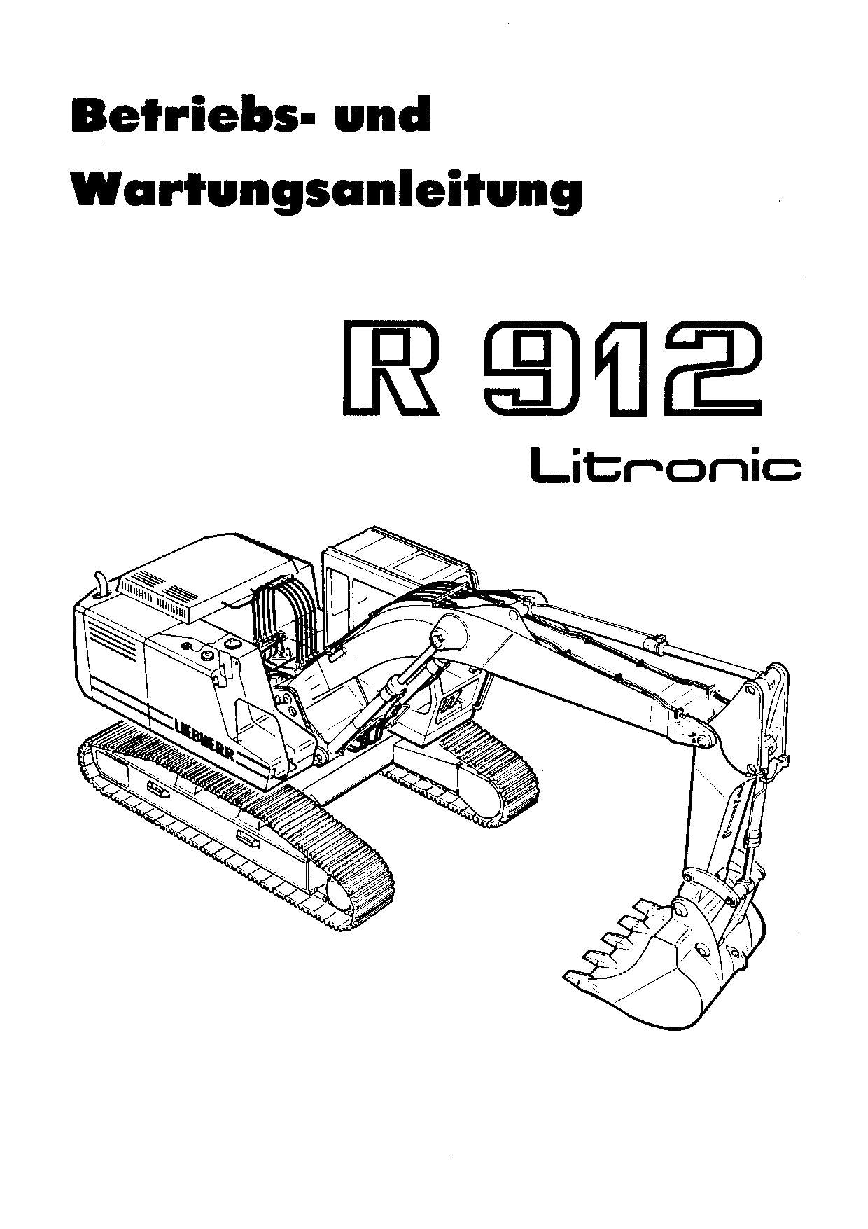 Liebherr R912 Litronic Hydraulikbagger Manuel d'instructions ser 3001