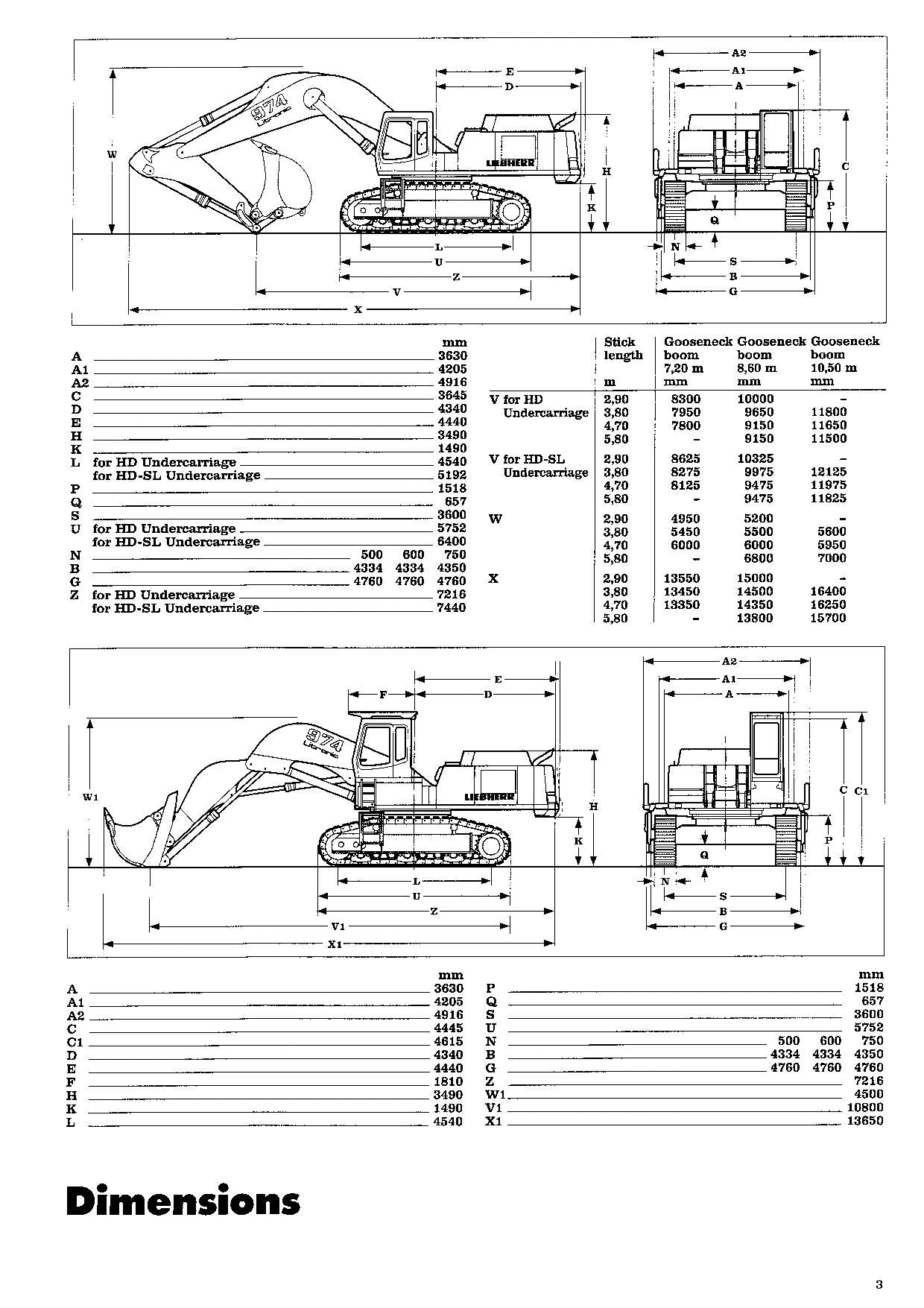 Liebherr R974 B Litronic Excavator Operators manual serial 9079