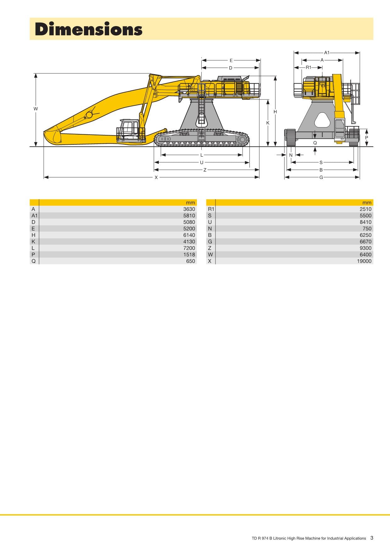 Liebherr R974 B Litronic Bagger Bedienungsanleitung Seriennummer HR 951/10656