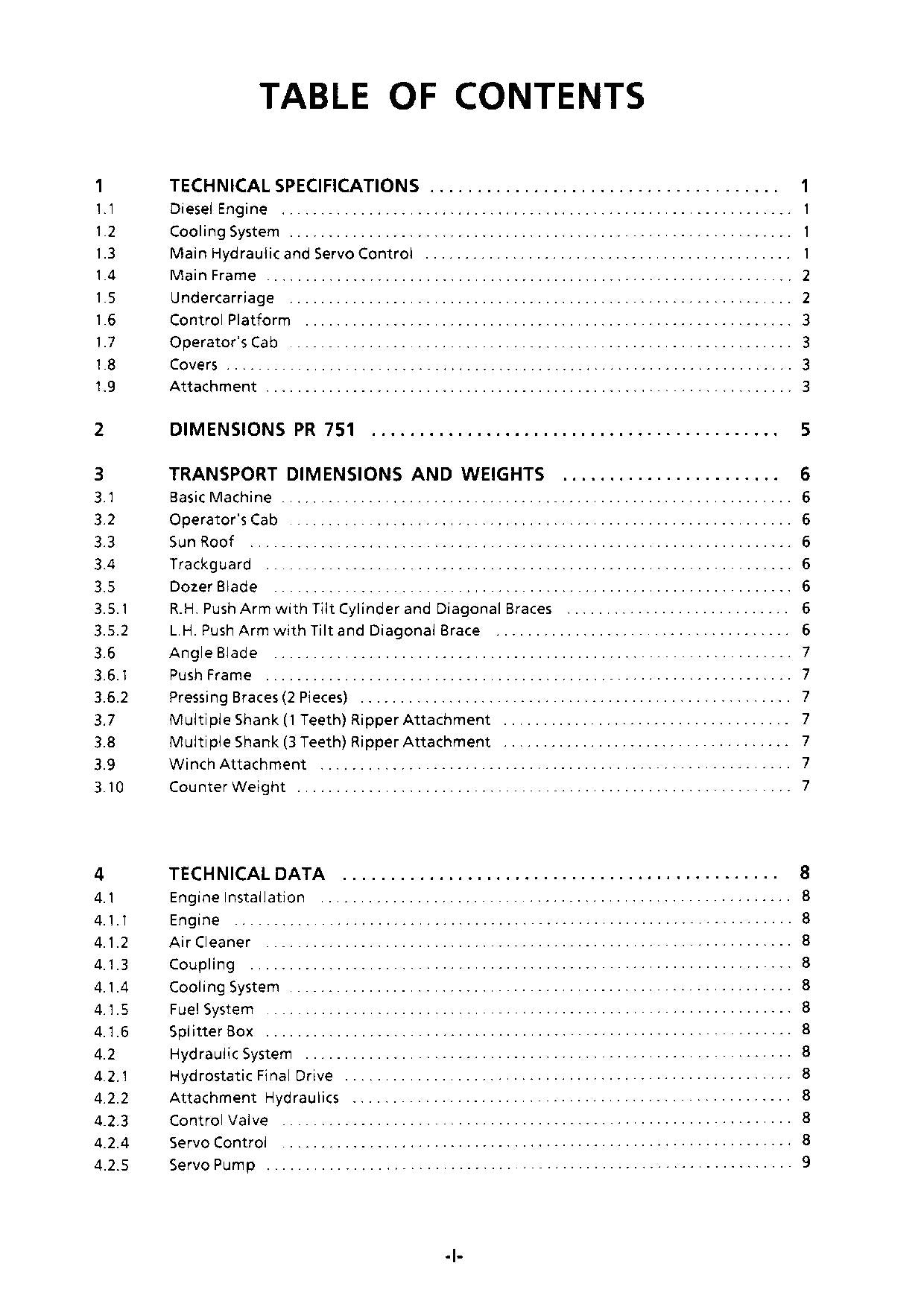 Liebherr PR751 Bulldozer Operators manual