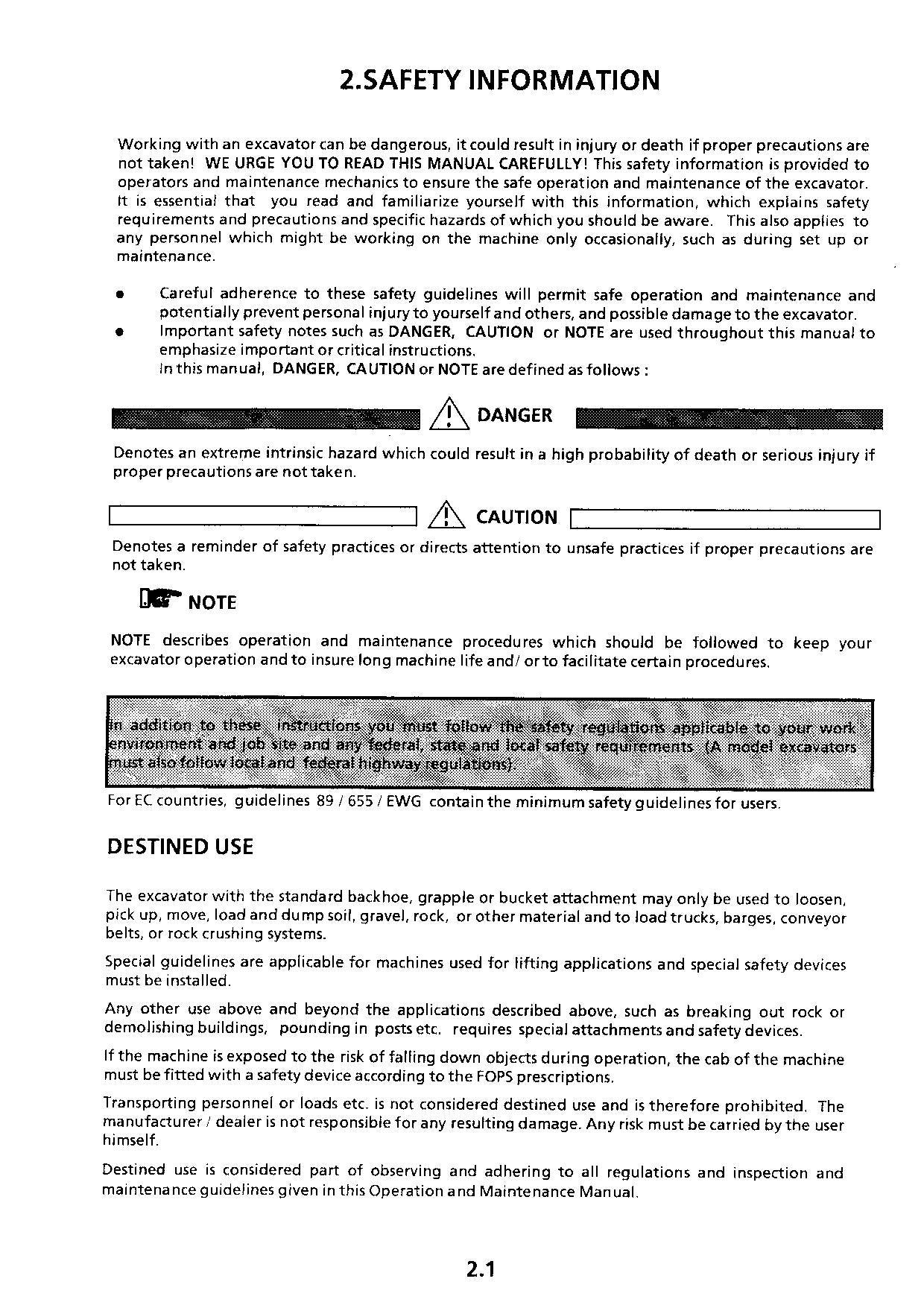 Liebherr ER932 Litronic  Excavator Operators manual