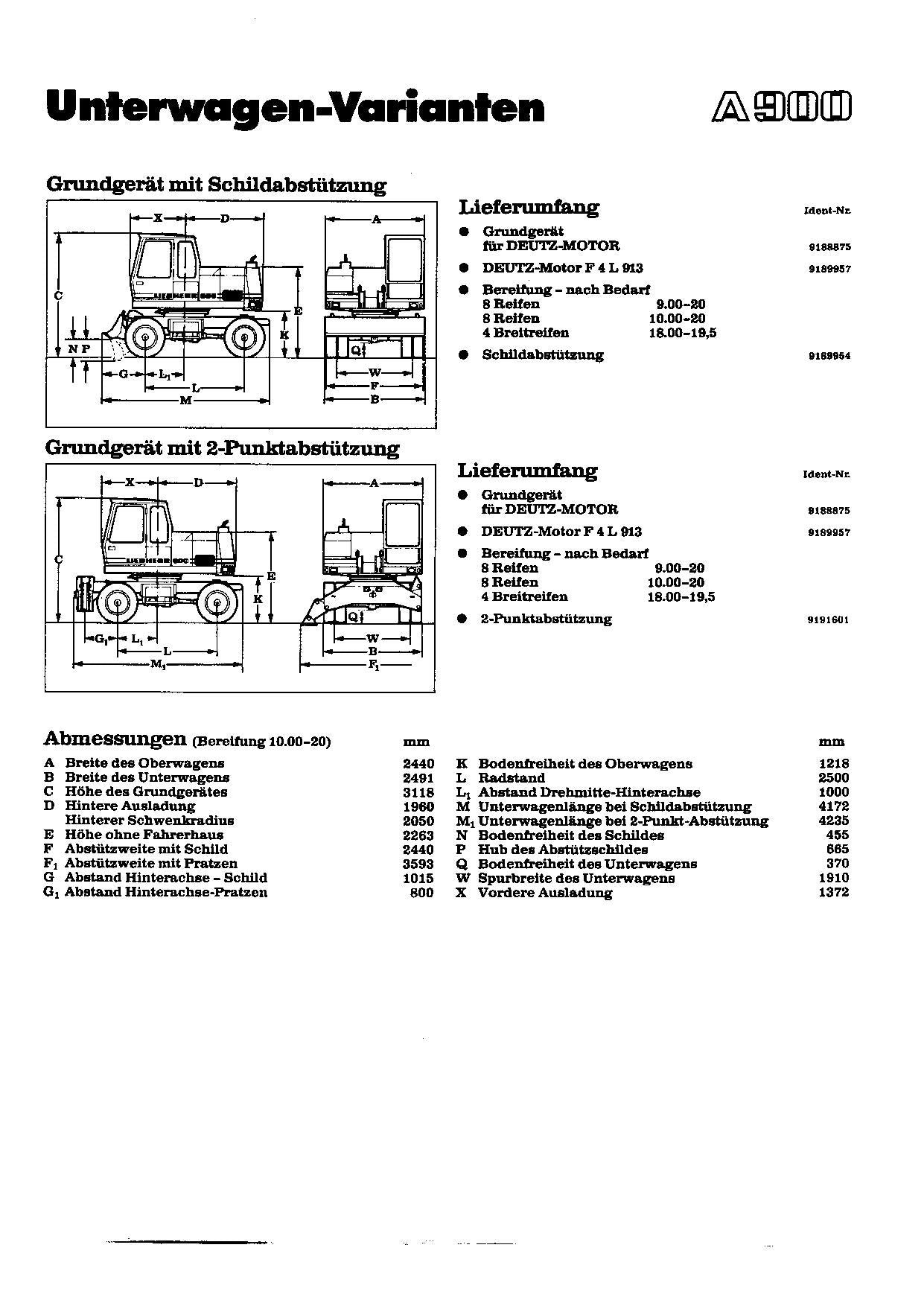 Liebherr A900 B Hydraulikbagger Betriebsanleitung