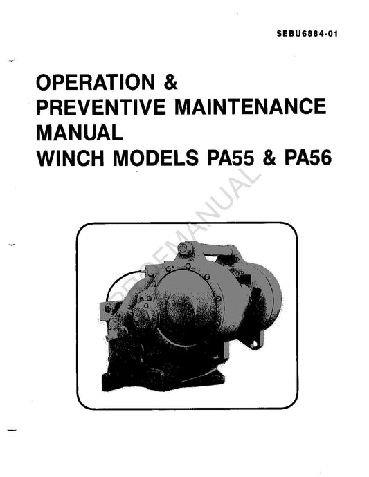 Caterpillar Windenmodelle PA55 PA56 Bedienerhandbuch zur vorbeugenden Wartung