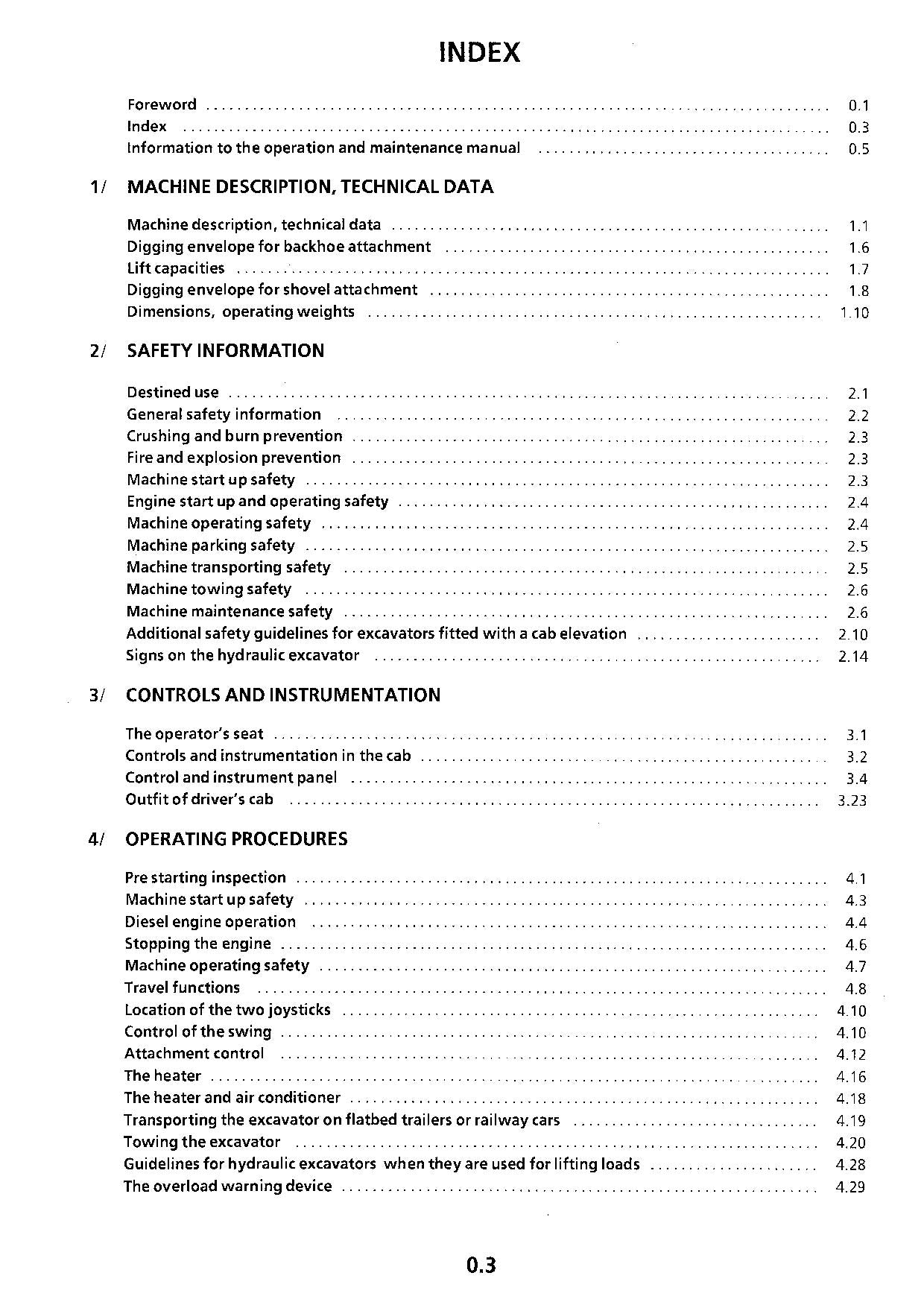 Liebherr R974 B Litronic Excavator Operators manual serial 1207