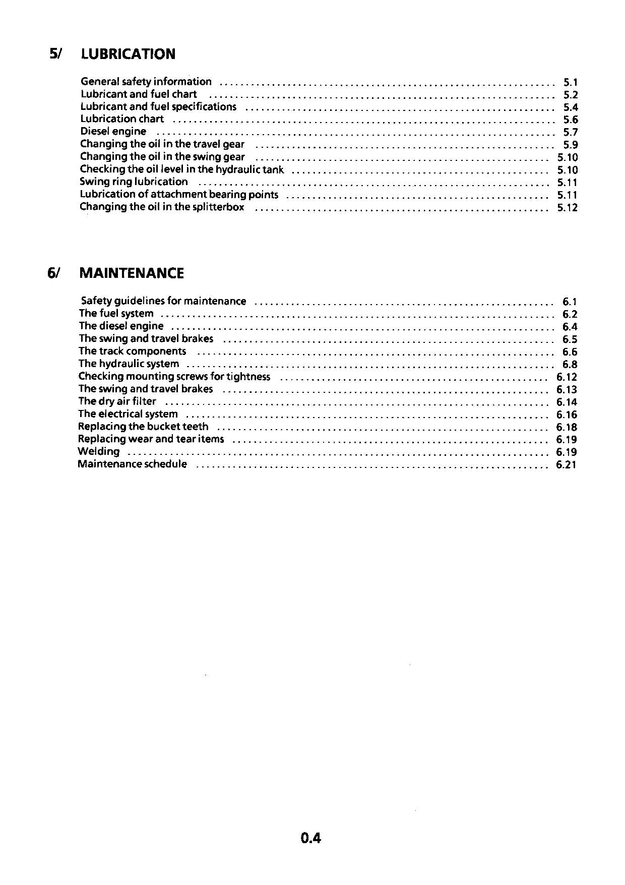 Liebherr R932 Litronic Excavator Operators manual serial .101