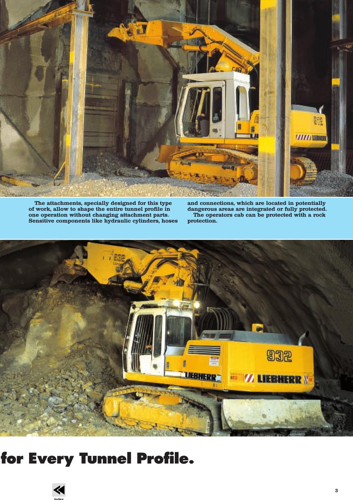 Liebherr R934 B Tunnel Excavator Operators manual serial 17227