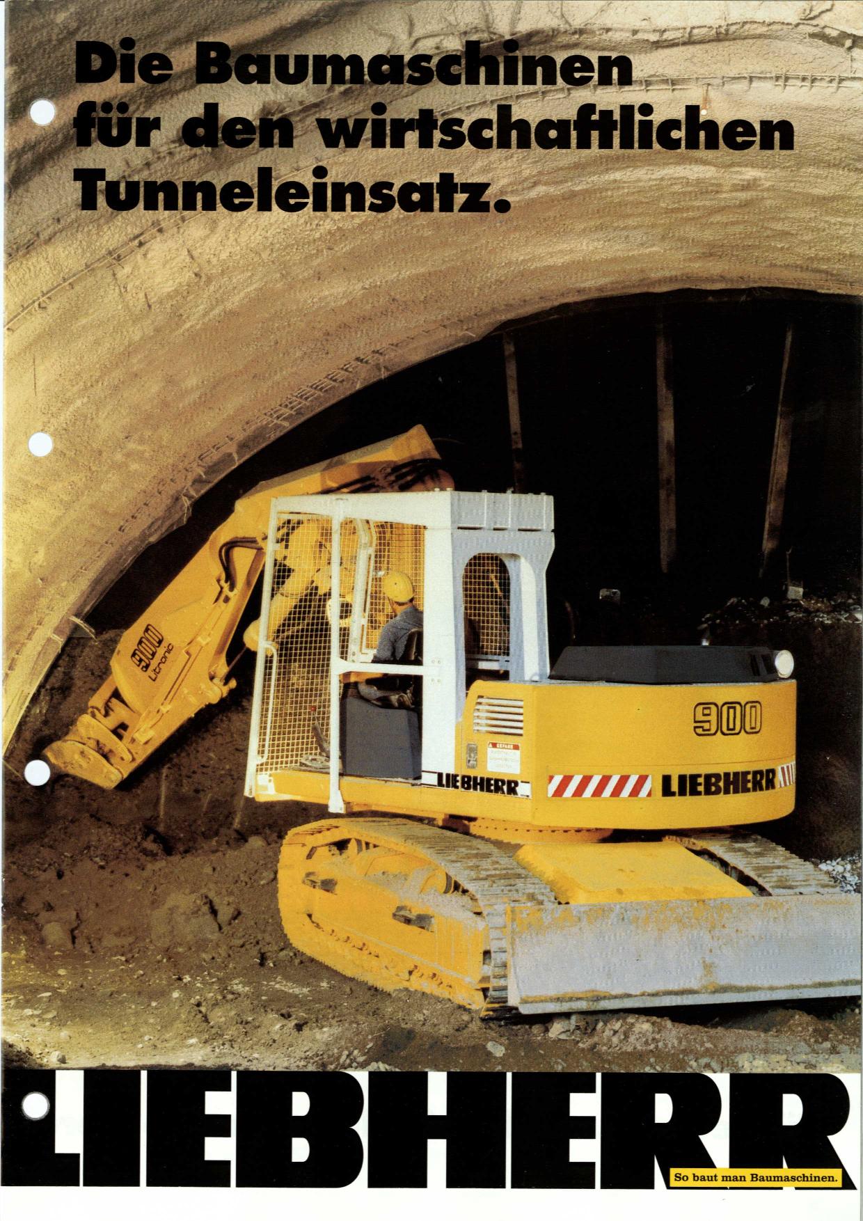 Liebherr R900 HDS Litronic Tunnelbagger Bedienungsanleitung Seriennummer 606/8559