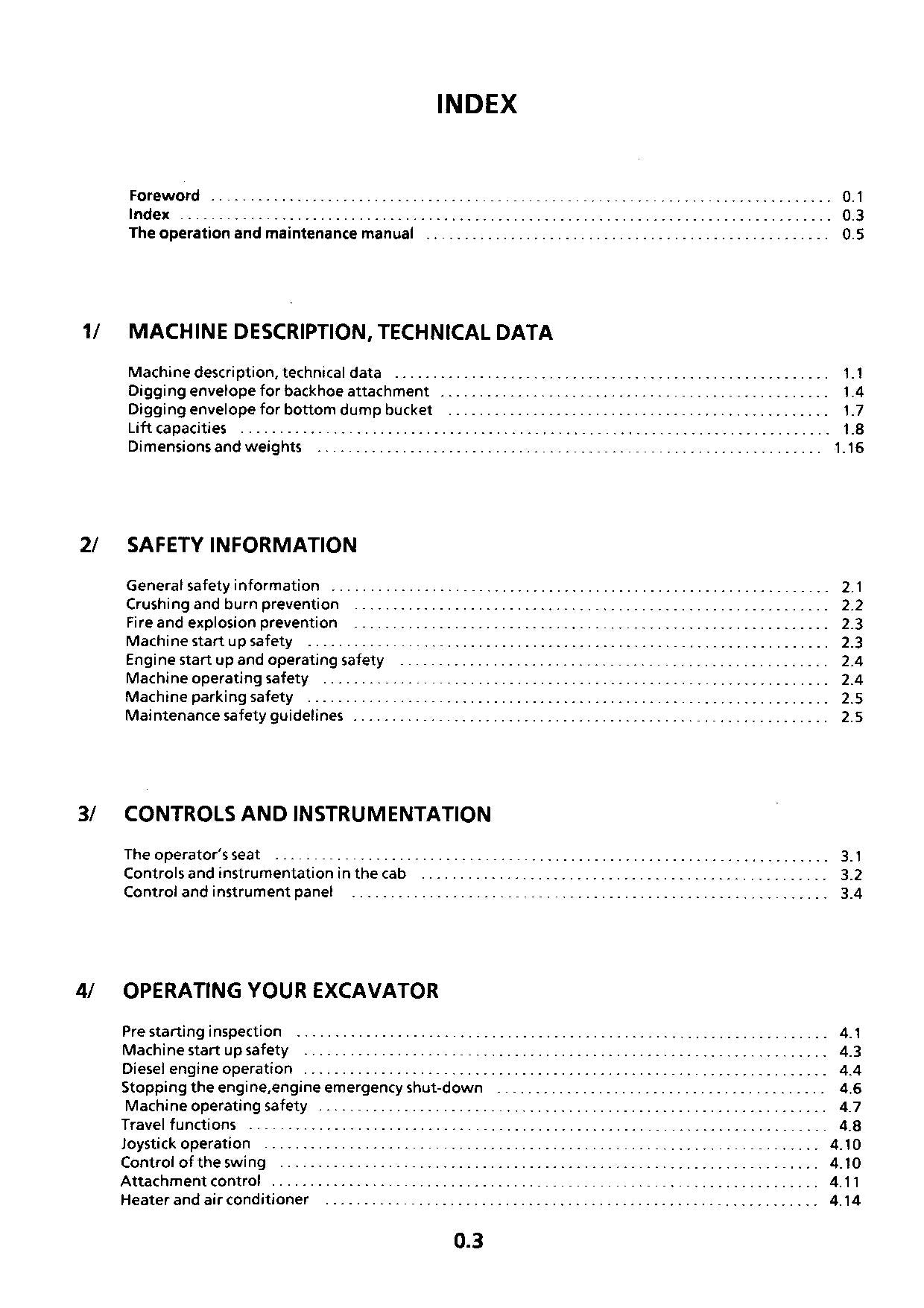 Liebherr R974 Excavator Operators manual