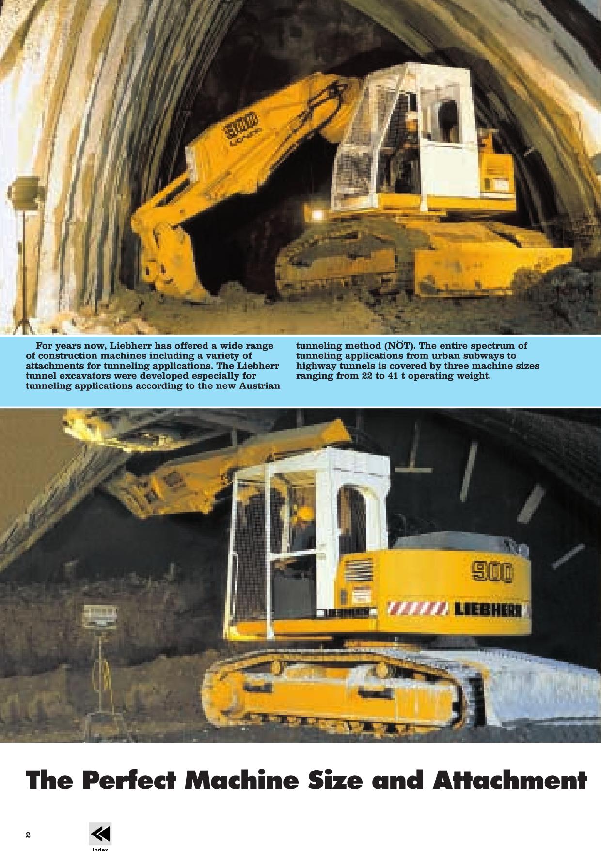 Liebherr R934 B Tunnel Excavator Operators manual serial 17227