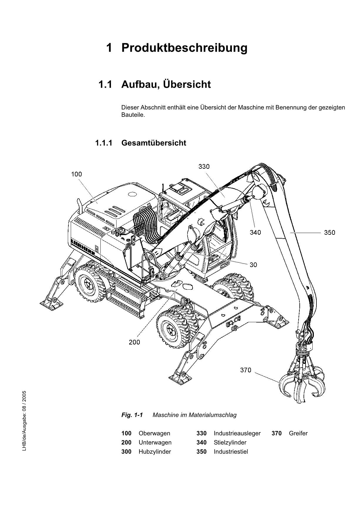 Liebherr A904 C-Litronic Manuel d'utilisation