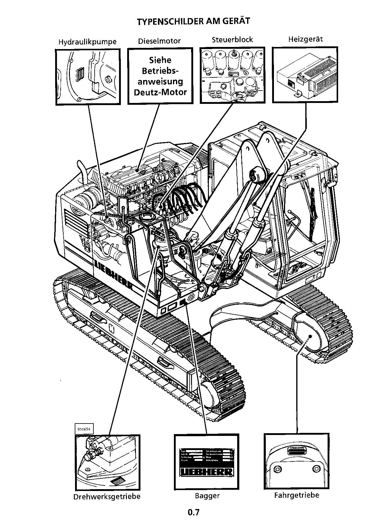 Liebherr R900 Litronic Hydraulikbagger Manuel d'instructions 596/4001 LC 597/4001