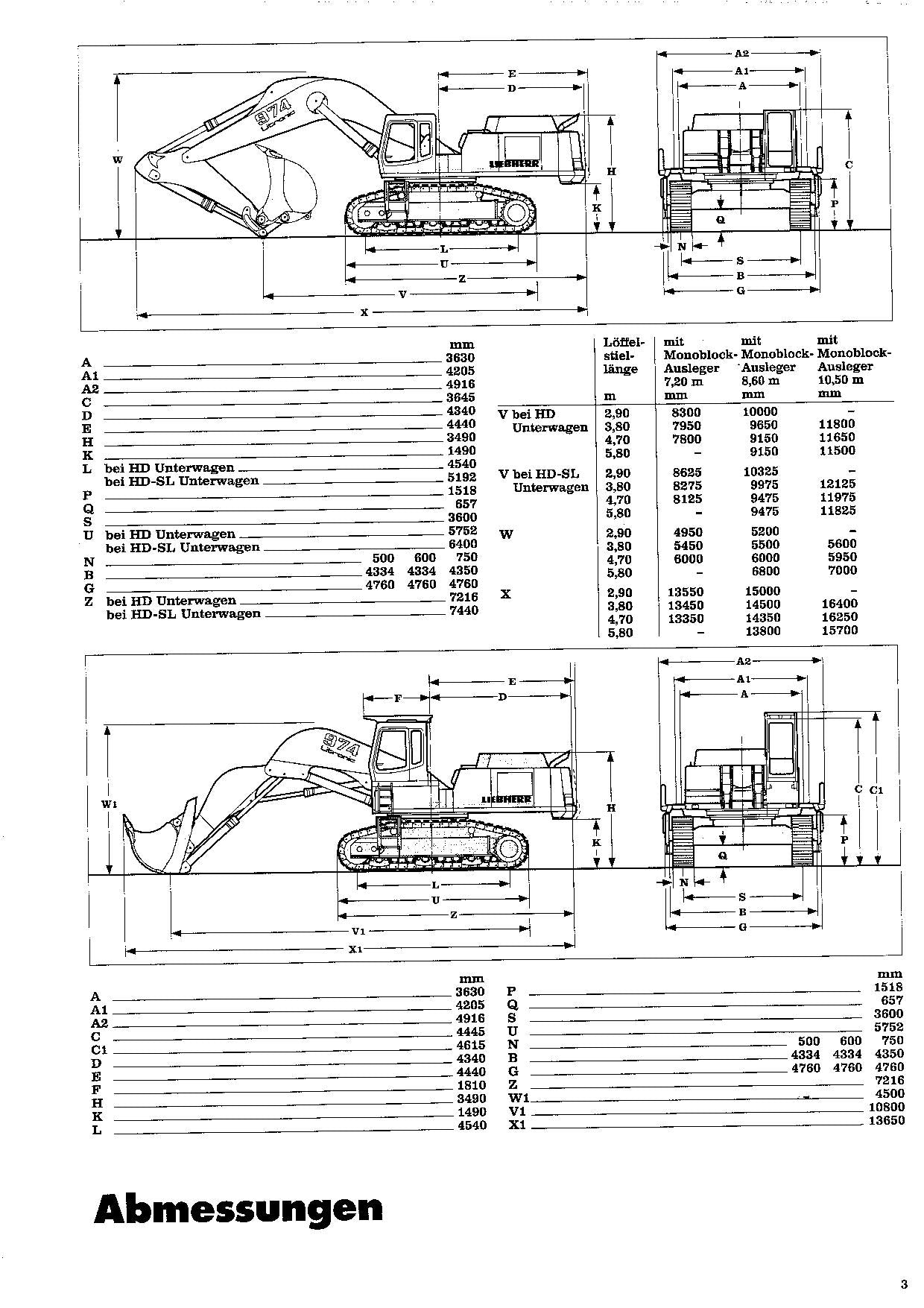 Liebherr R974 B Litronic Hydraulikbagger Betriebsanleitung 9079