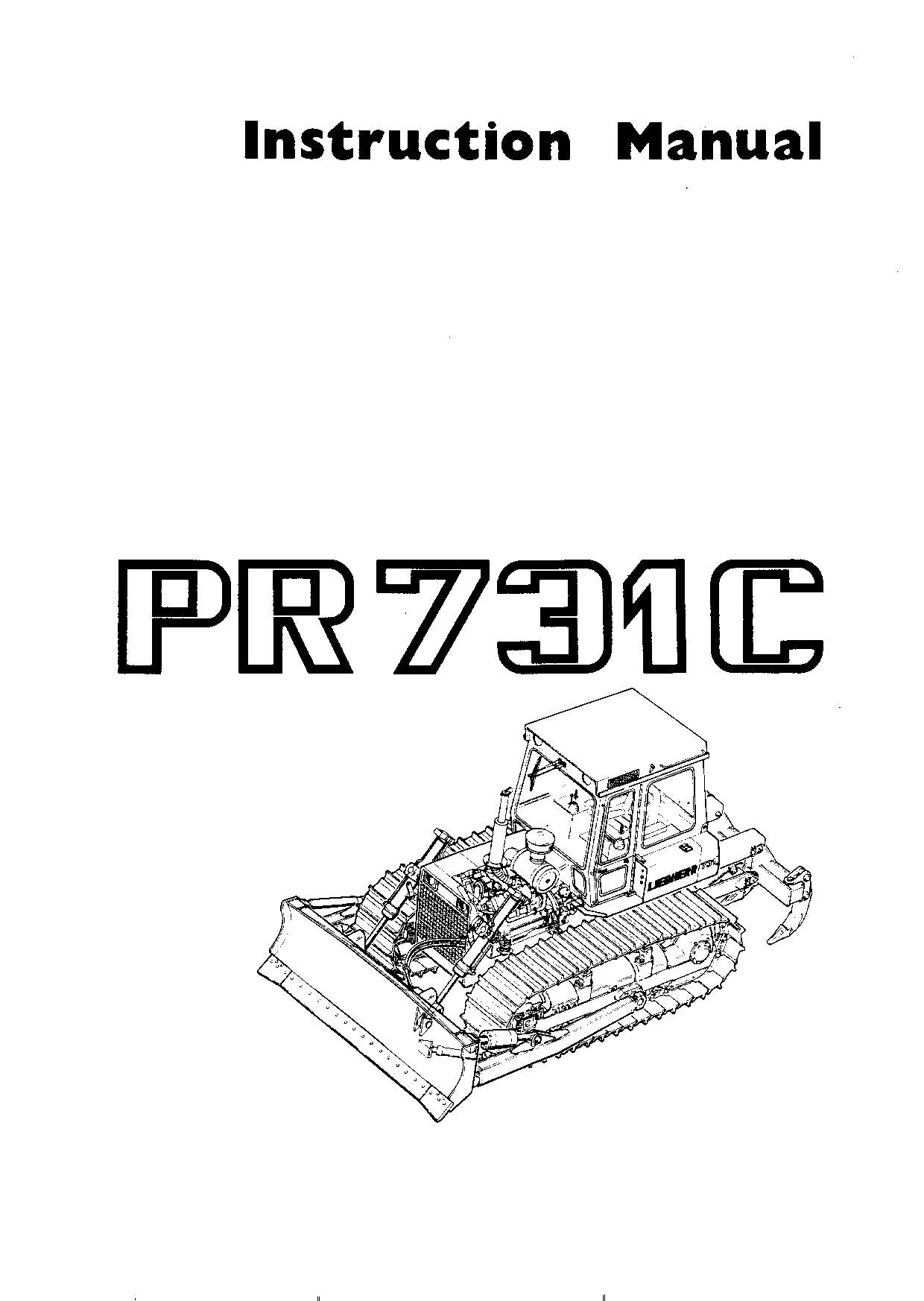 Liebherr PR731 C Dozer Operators manual