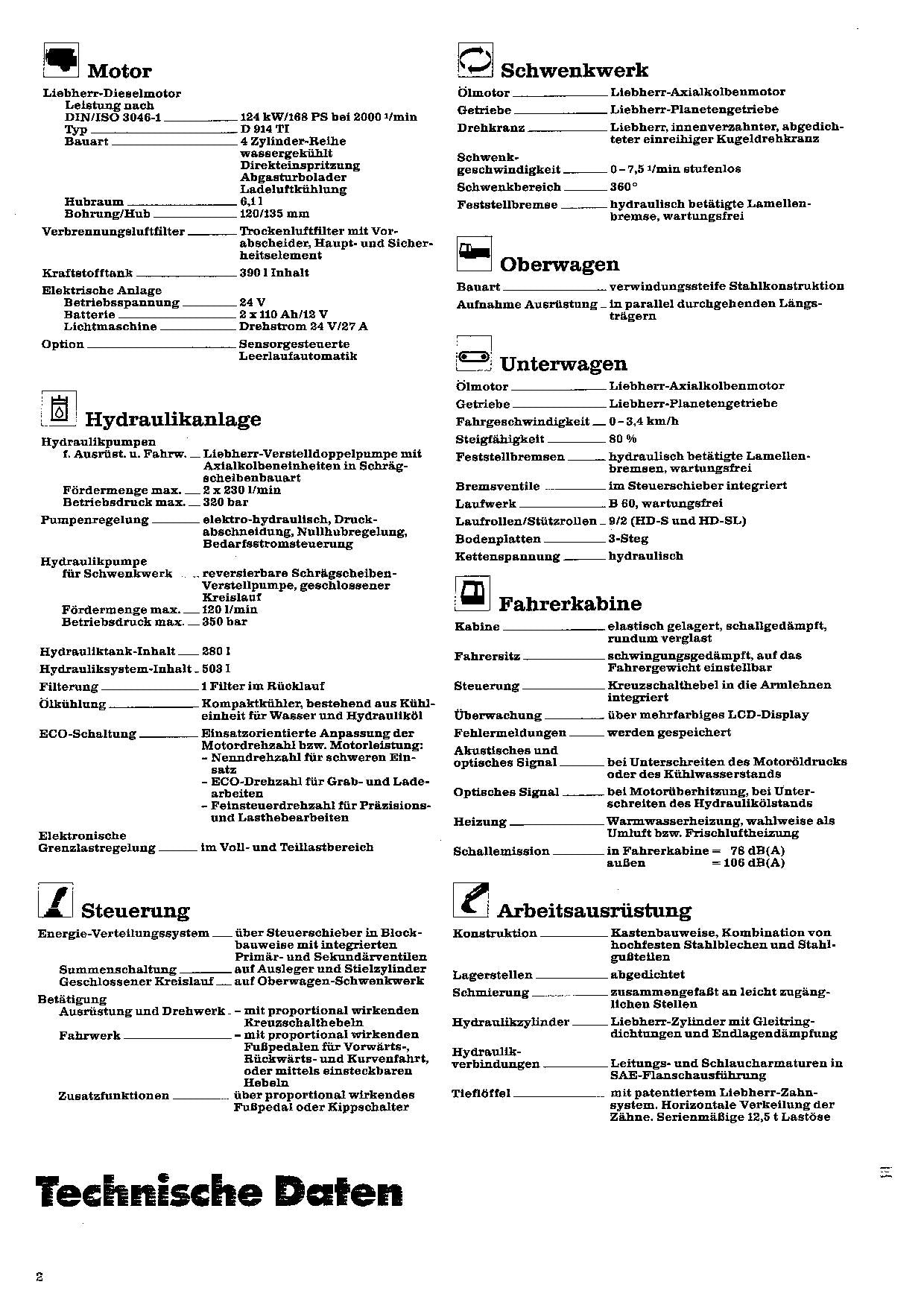 Liebherr R932 Litronic Hydraulikbagger Manuel d'instructions 8503056