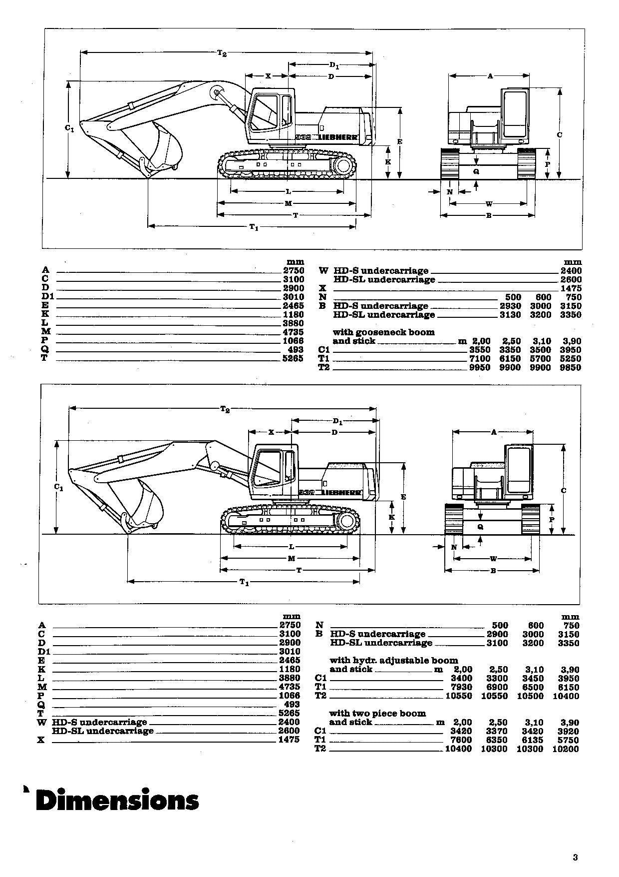 Liebherr R932 Litronic Excavator Operators manual serial 3001