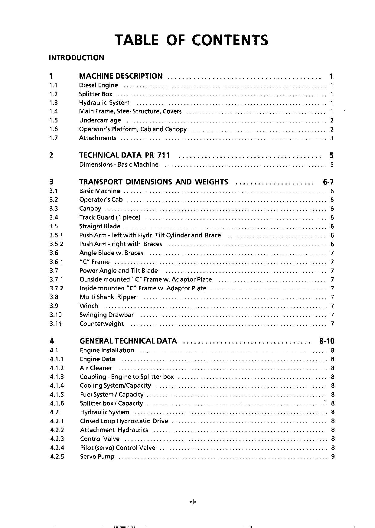 Liebherr PR711 Dozer Operators manual