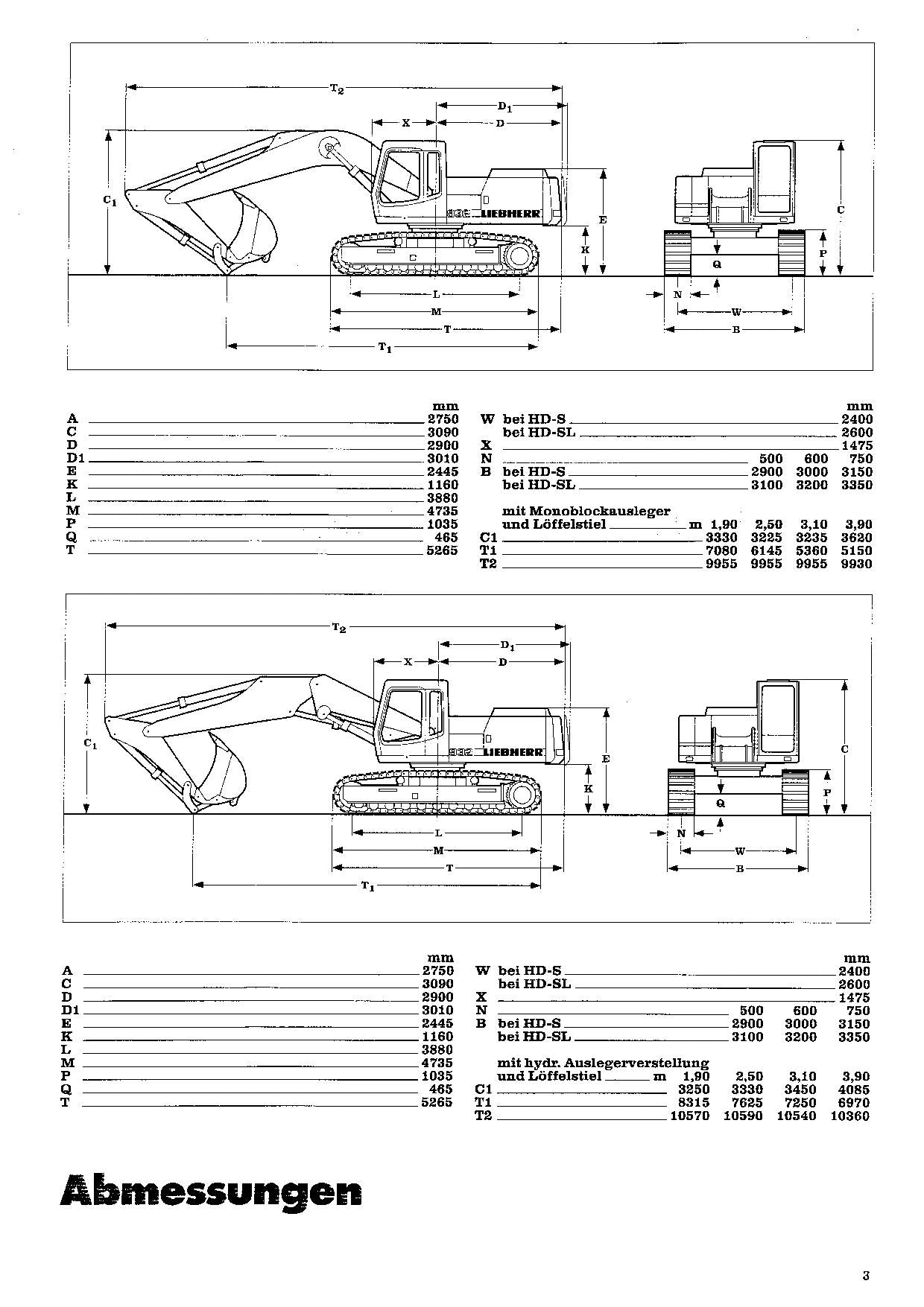 Liebherr R932 Litronic Hydraulikbagger Manuel d'instructions 8503056