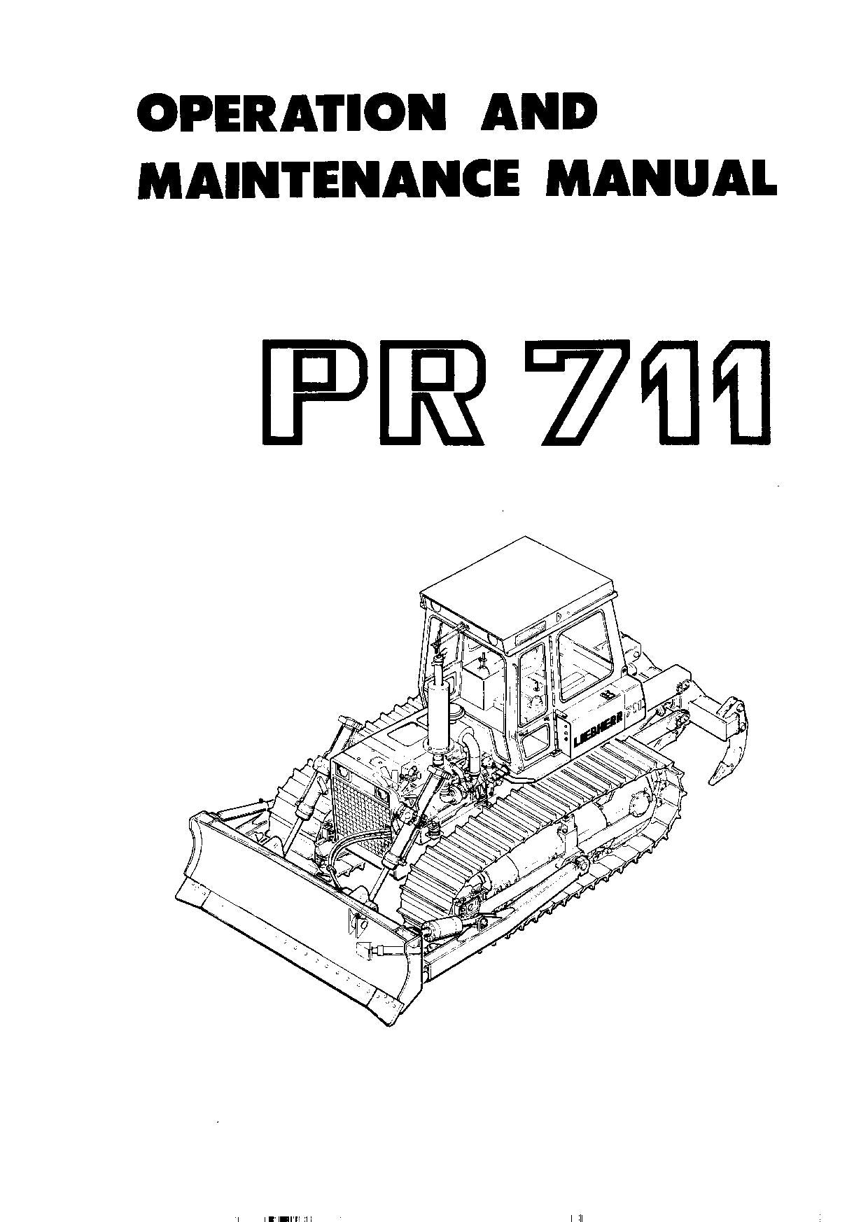 Liebherr PR711 Dozer Bedienungsanleitung