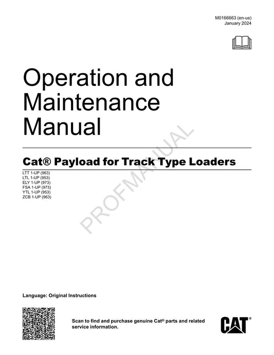 Wartungshandbuch für Bediener von Caterpillar Payload-Raupenladern