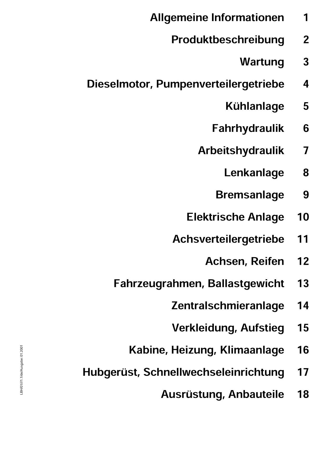 Liebherr L512 L514 L512 L514 Stereo Radlader Reparaturhandbuch Werkstatthandbuch