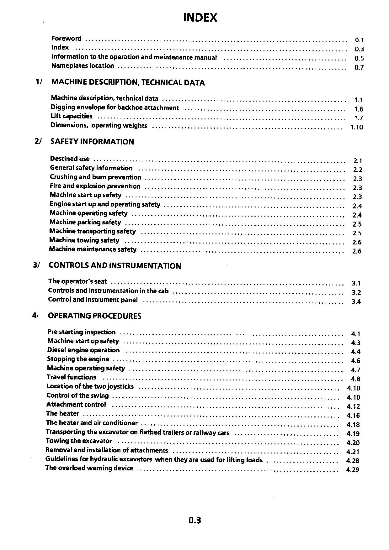 Liebherr R932 Litronic Excavator Operators manual serial 4001