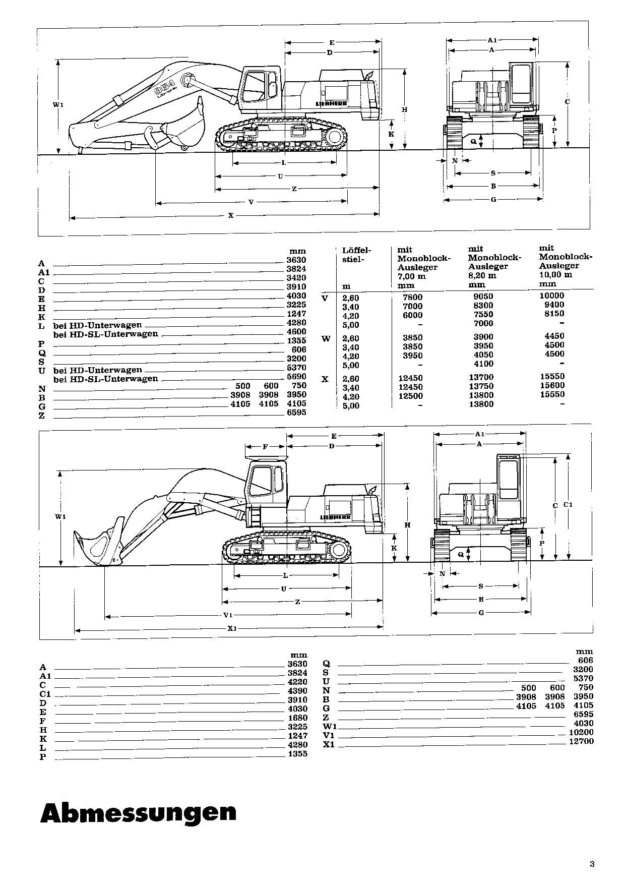 Liebherr R964 B Litronic Hydraulikbagger Betriebsanleitung 9042 ...