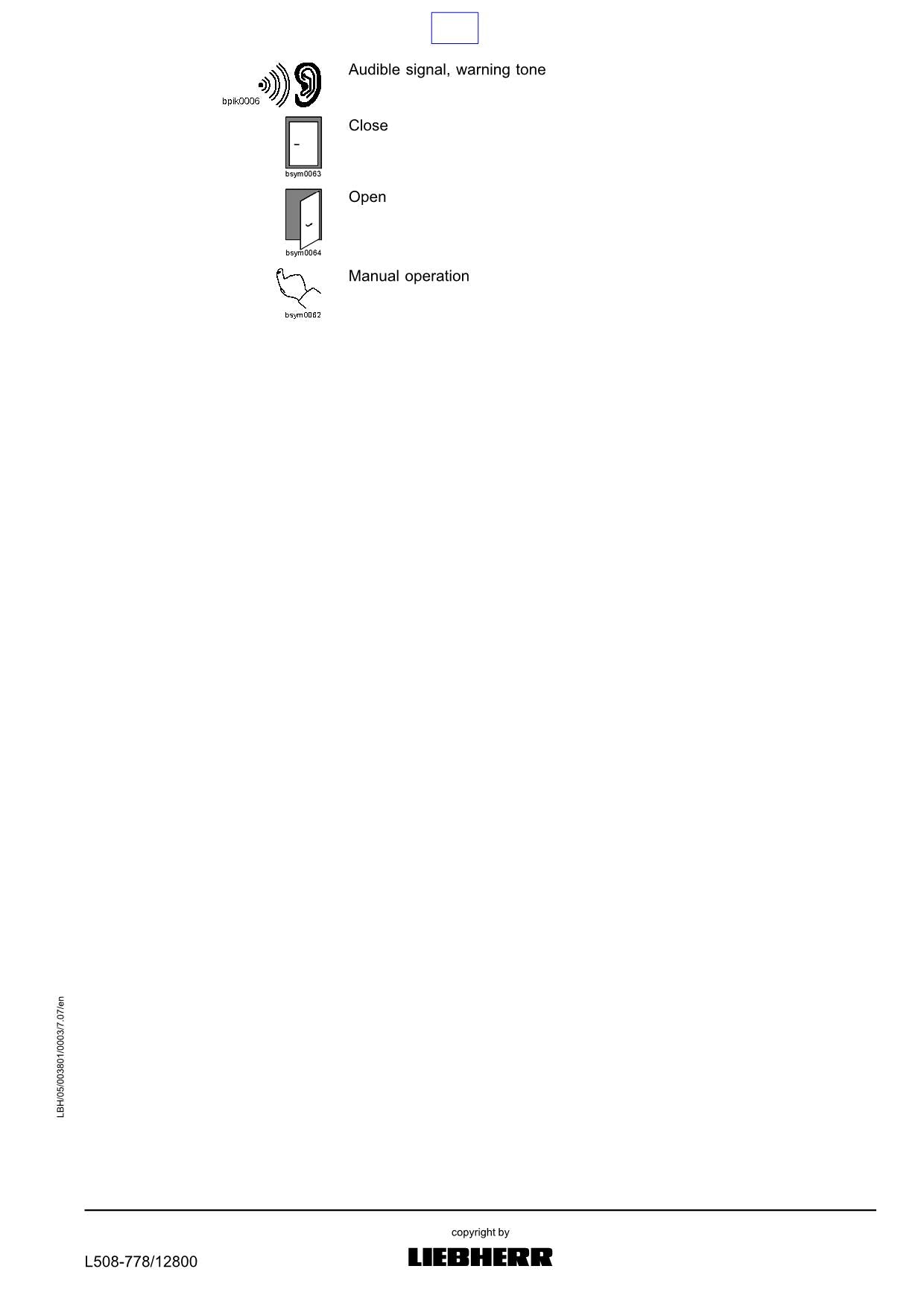 Liebherr-Radlader L508 – Bedienungsanleitung