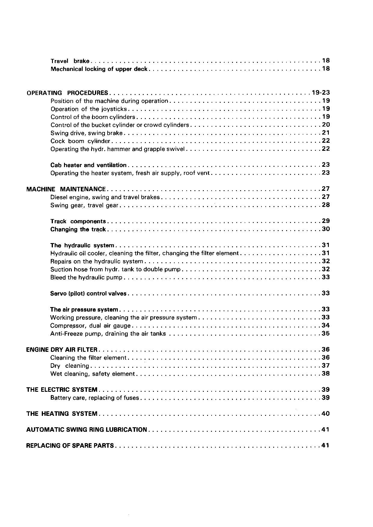 Liebherr R900 Excavator Operators manual