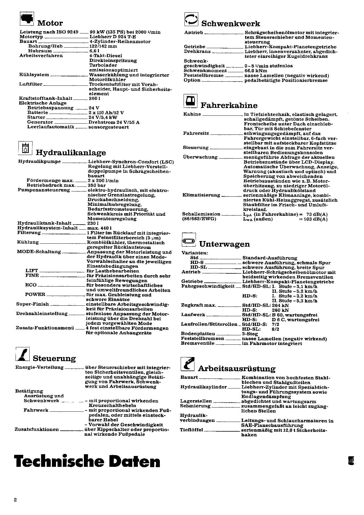 Liebherr R914 Litronic Hydraulikbagger Manuel d'instructions 8504061