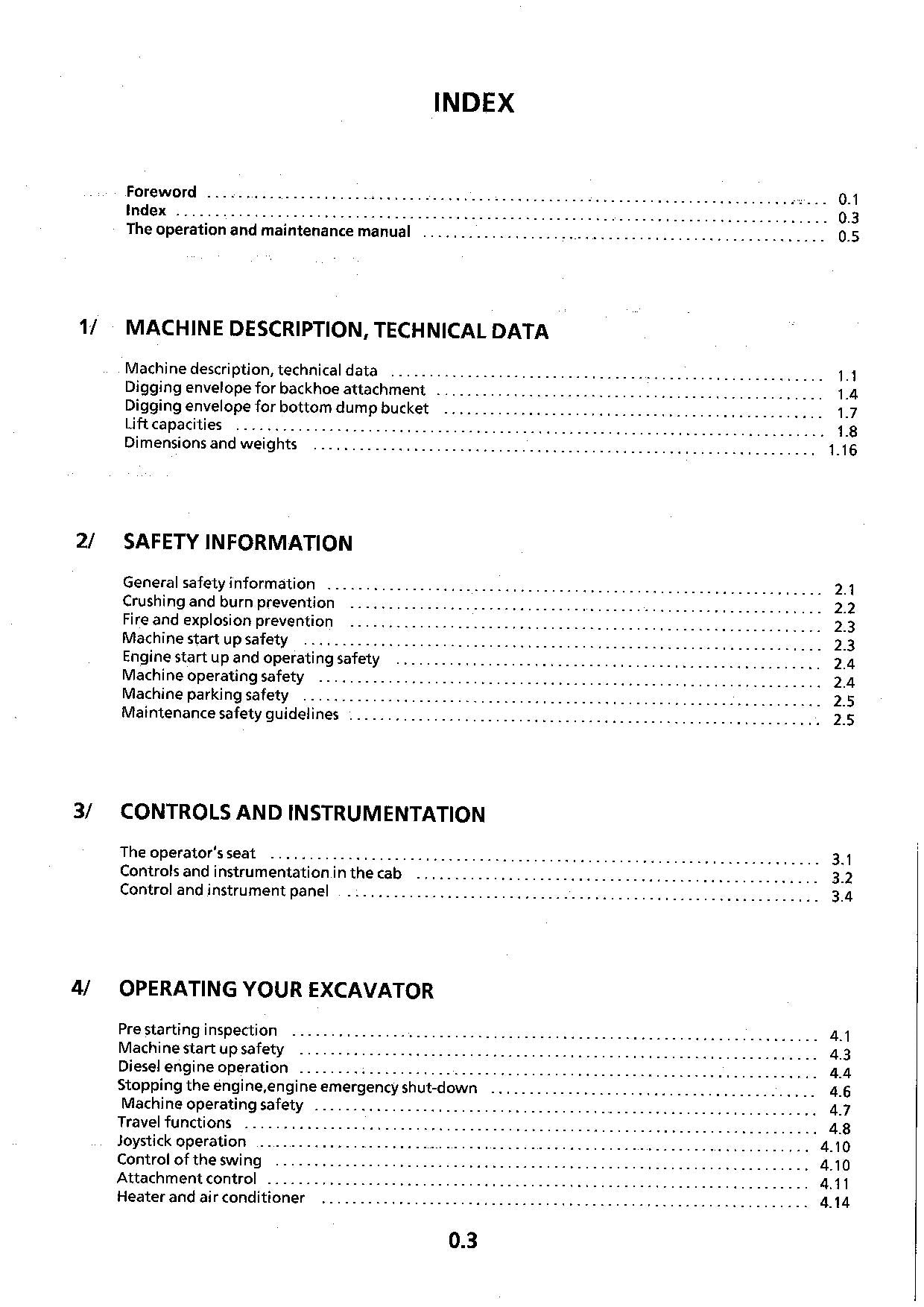 Liebherr R974 Litronic Excavator Operators manual serial 242-.344; 297-.344