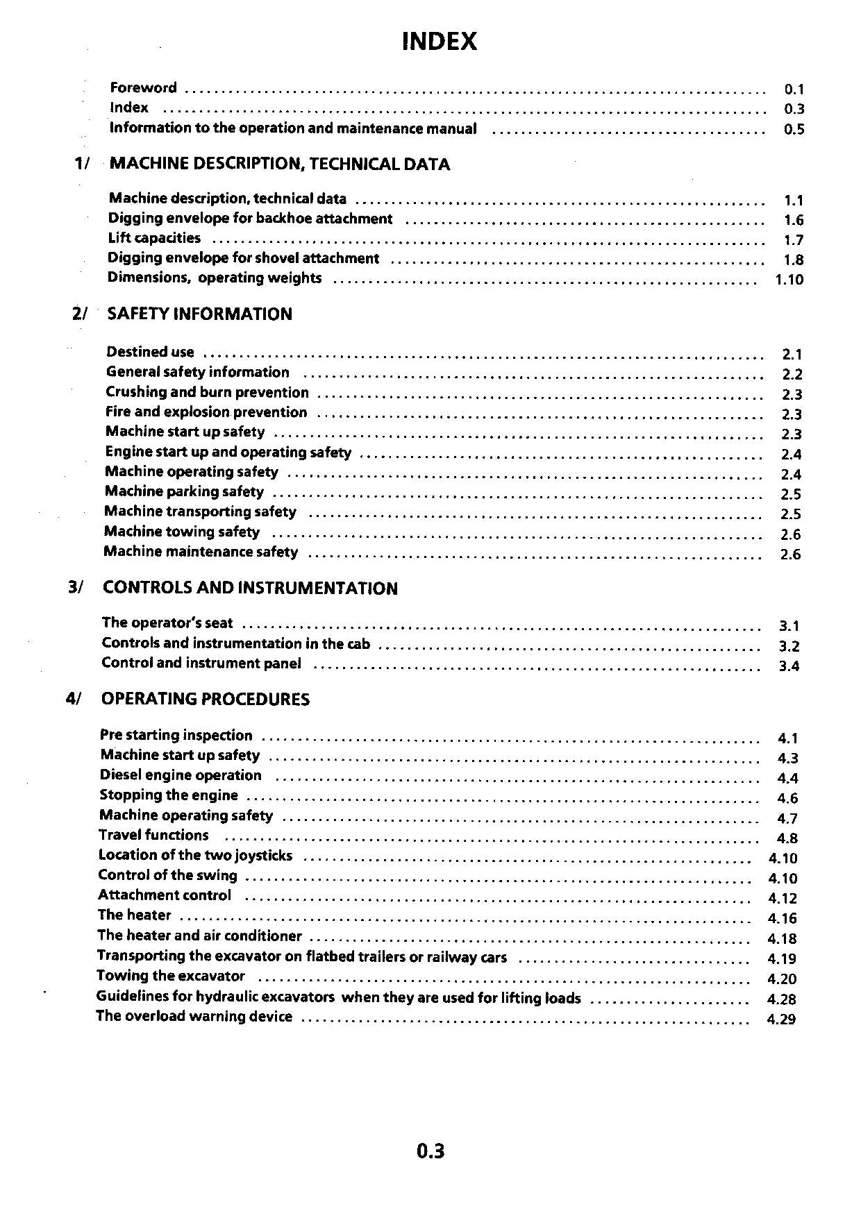 Liebherr R974 B Litronic Excavator Operators manual serial 1105