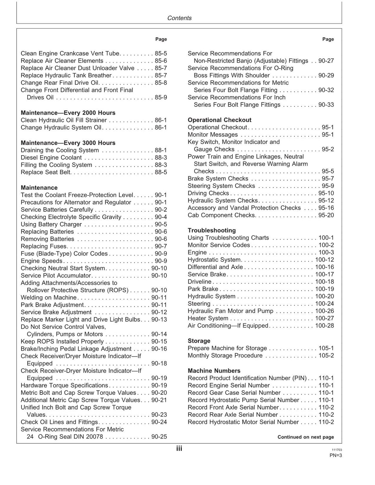 JOHN DEERE 304H LOADER OPERATORS MANUAL