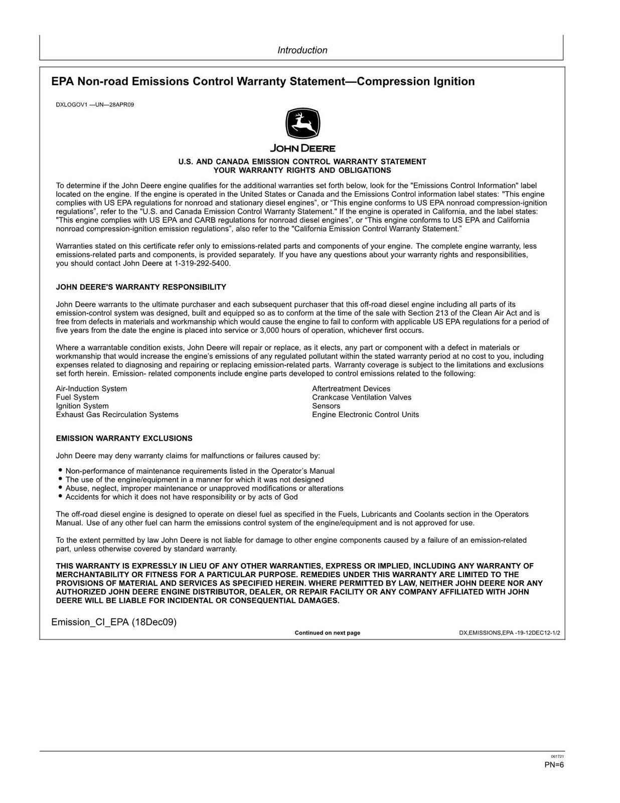 MANUEL D'UTILISATION DU CHARGEUR JOHN DEERE 444K #1 