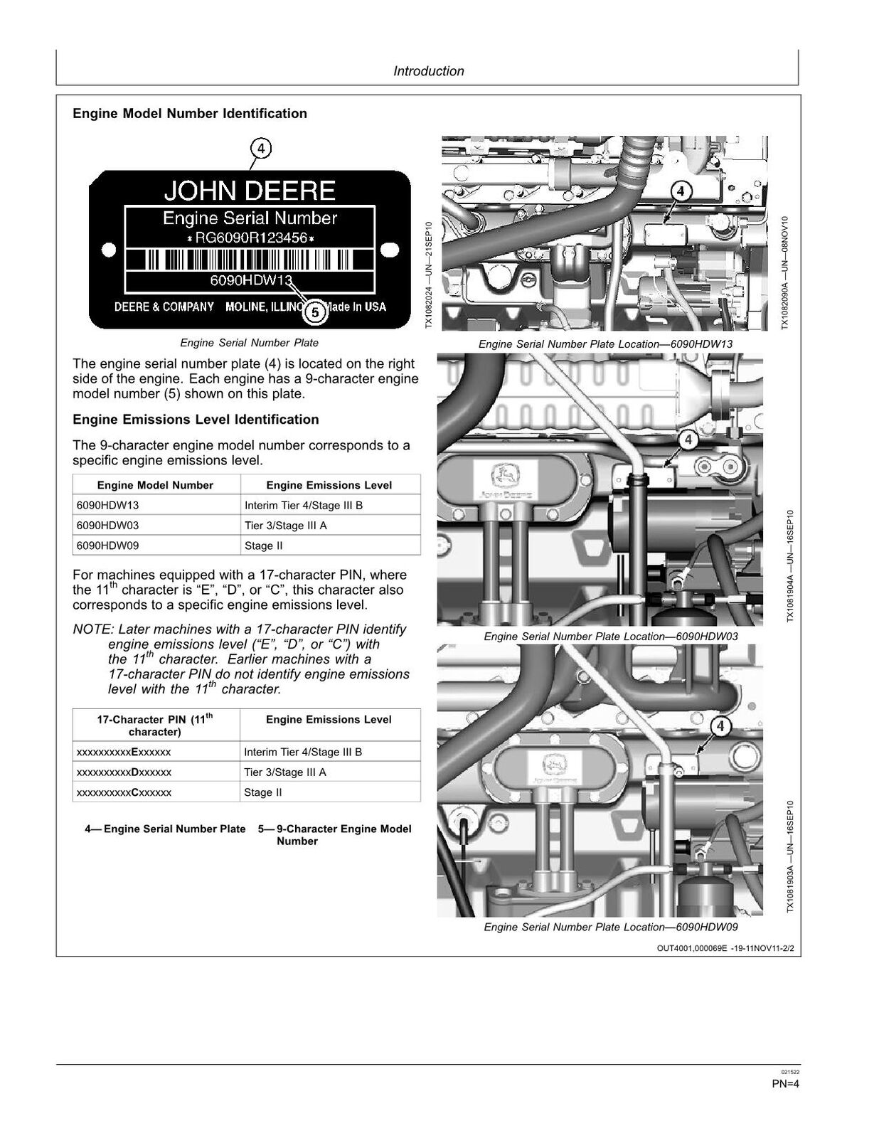 JOHN DEERE 724K LADER BEDIENUNGSANLEITUNG 1DW724K_ _ _E634315—658064 