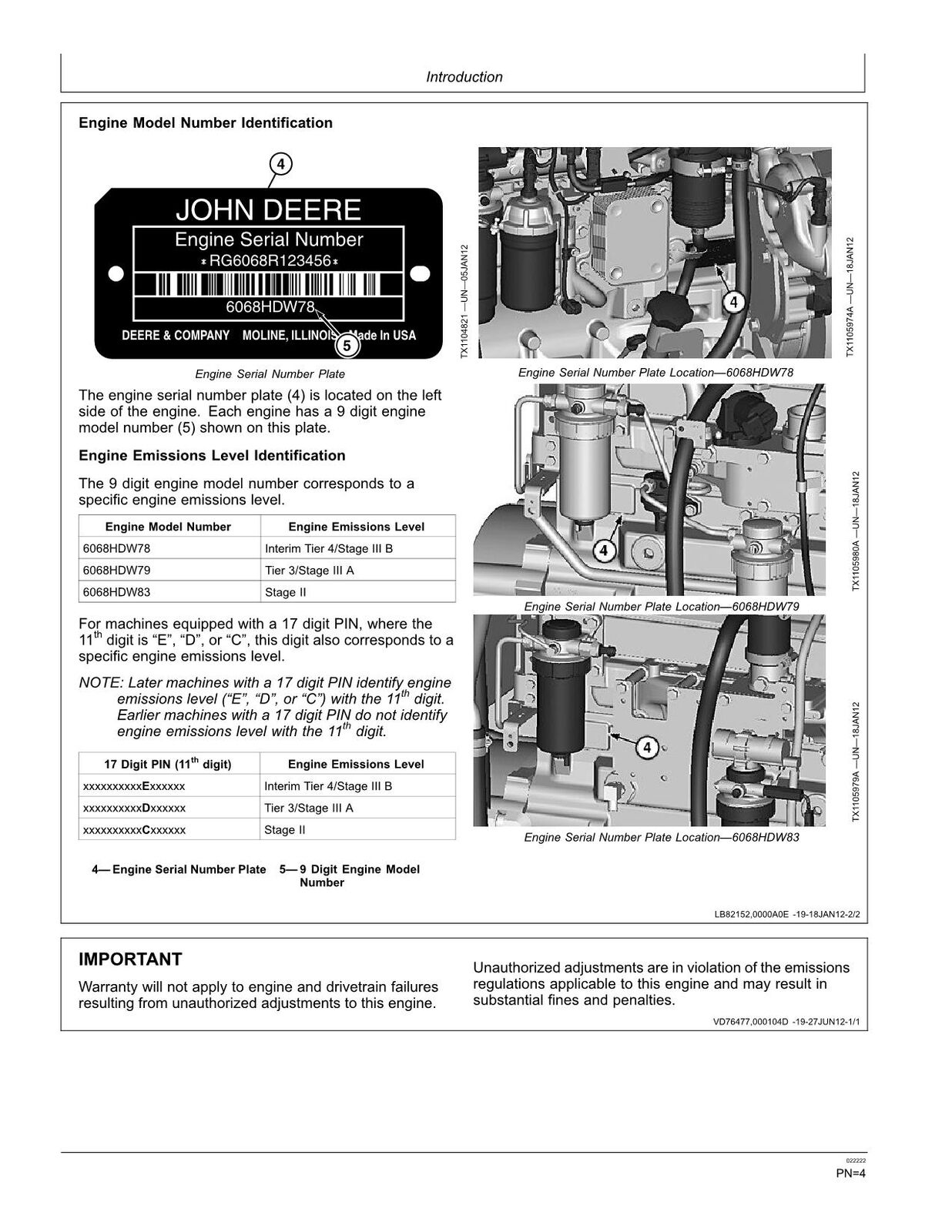 MANUEL D'UTILISATION DU CHARGEUR JOHN DEERE 624K #3 