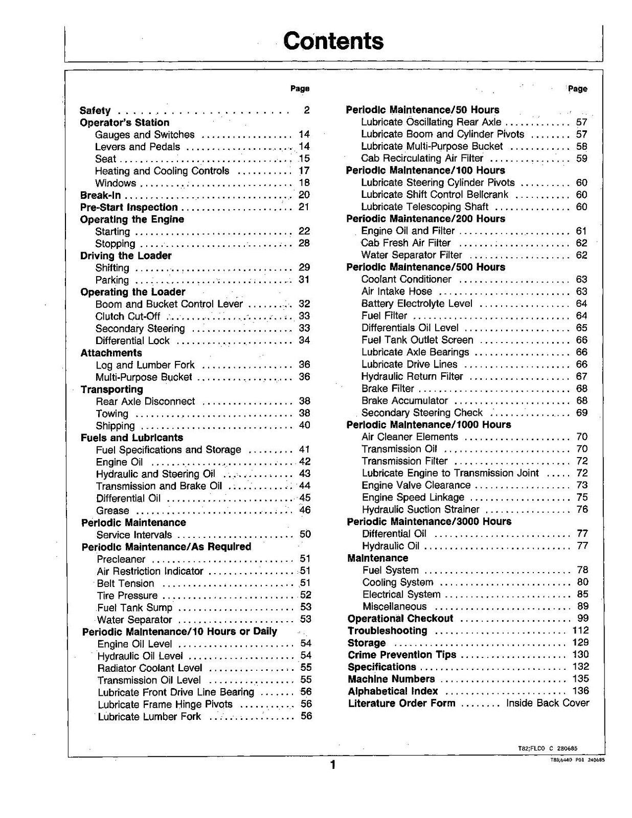 JOHN DEERE 644D LOADER OPERATORS MANUAL