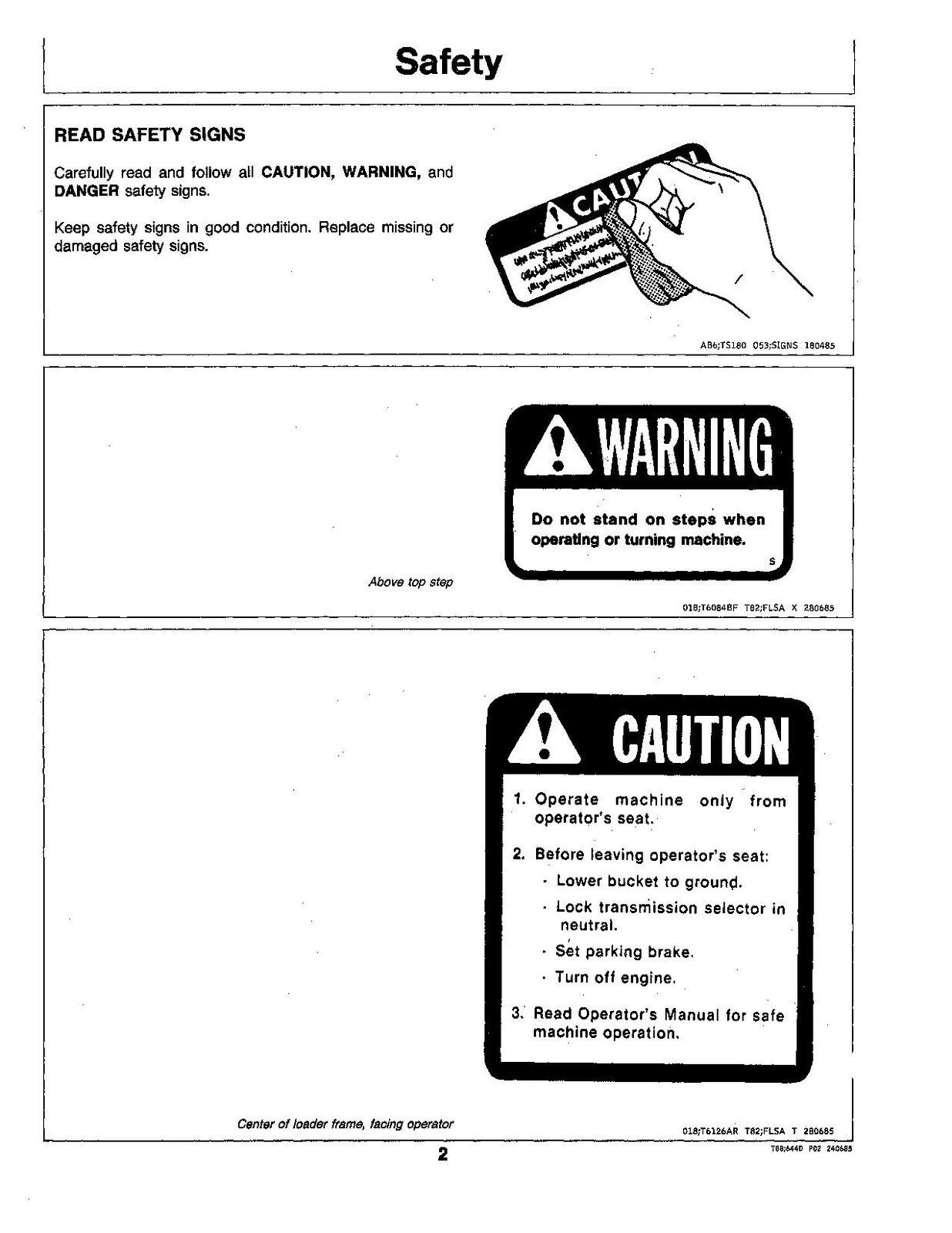 JOHN DEERE 644D LOADER OPERATORS MANUAL