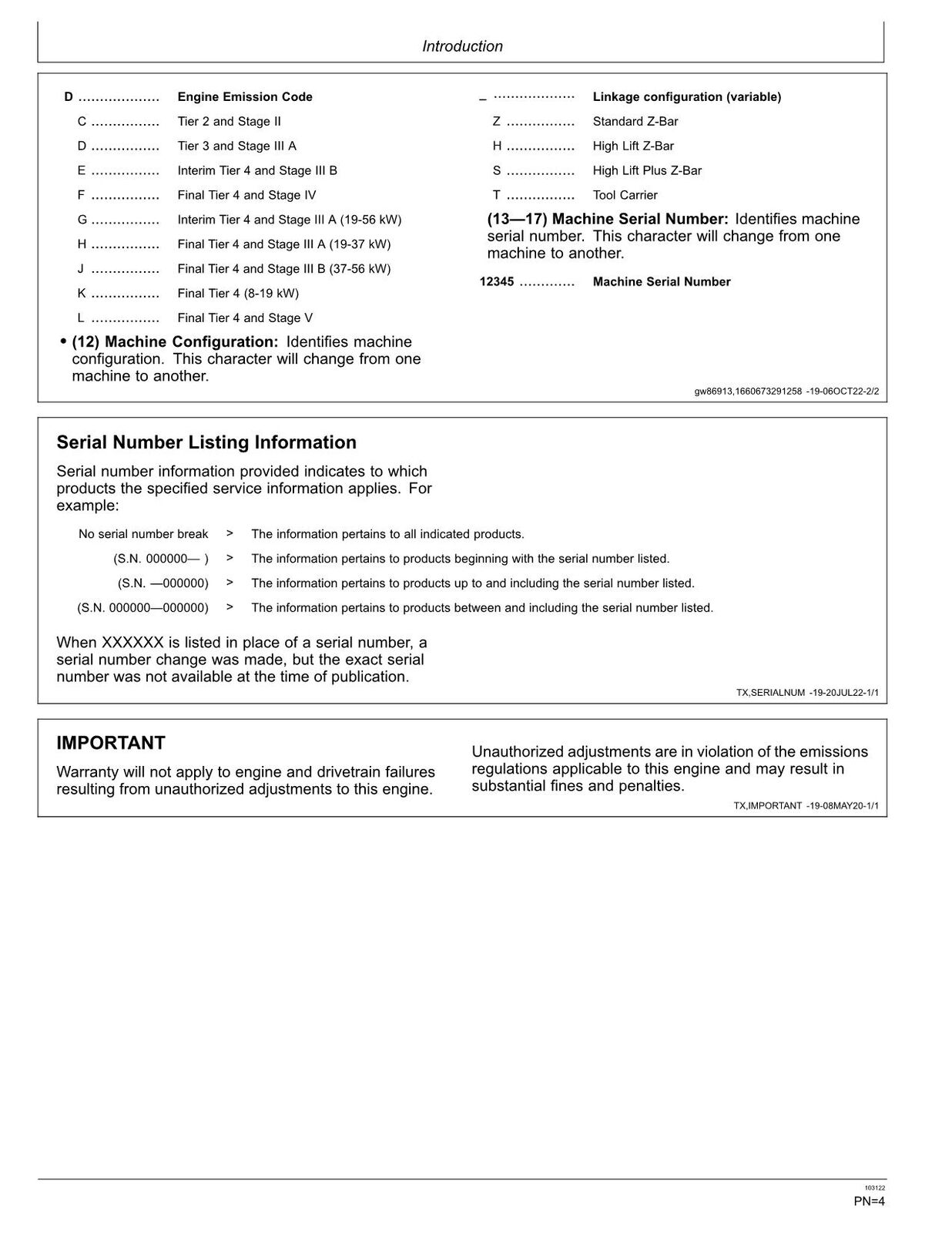 JOHN DEERE 844P LOADER OPERATORS MANUAL