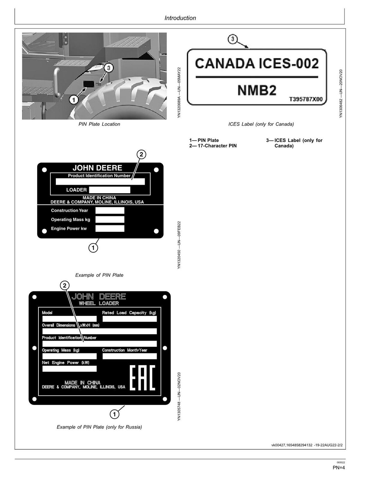 JOHN DEERE 544G LOADER OPERATORS MANUAL #2