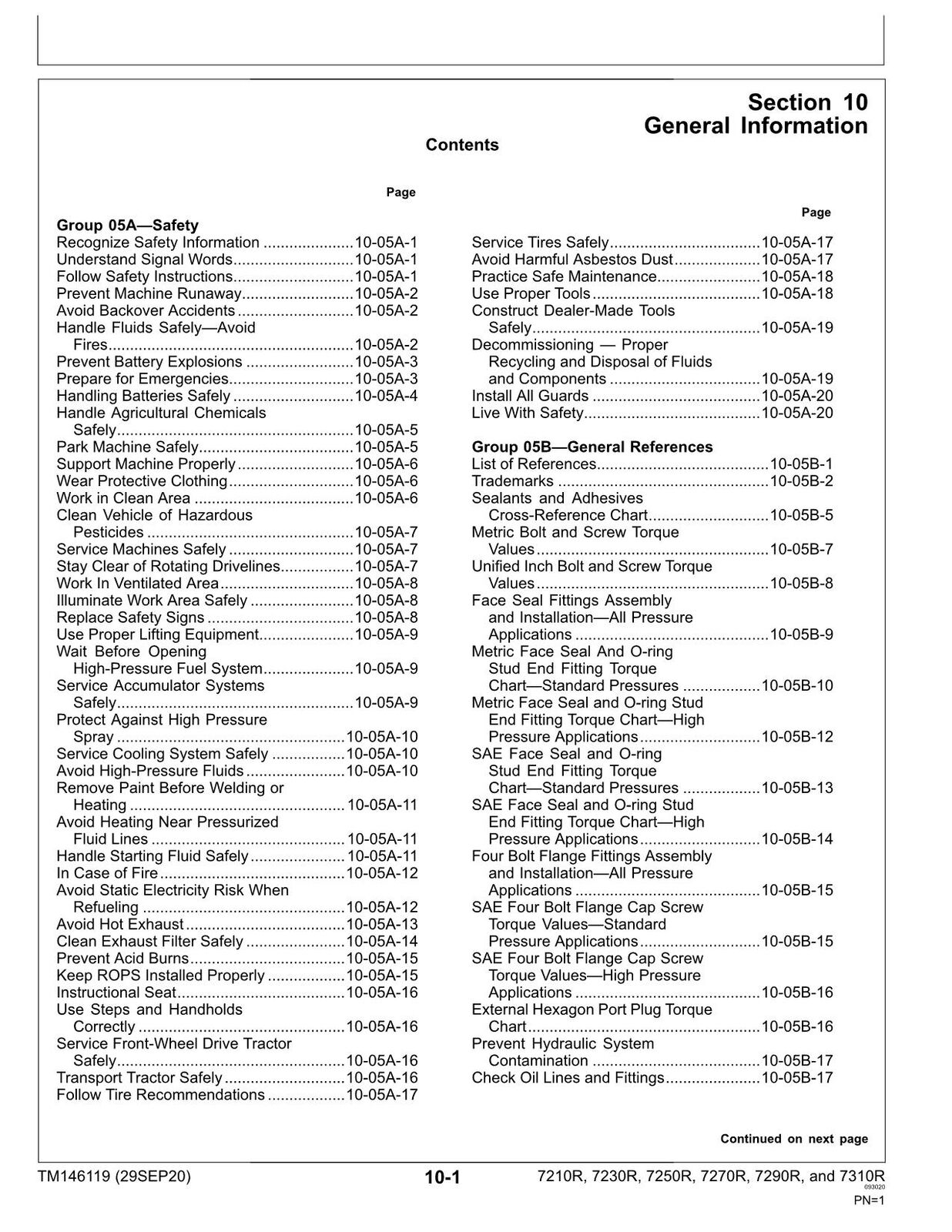 JOHN DEERE 7210R 7230R 7250R 7270R 7290R 7310R TRACTOR REPAIR SERVICE MANUAL #1