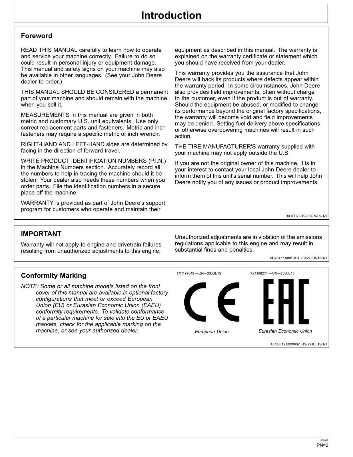 JOHN DEERE 710J BACKHOE LOADER OPERATORS MANUAL