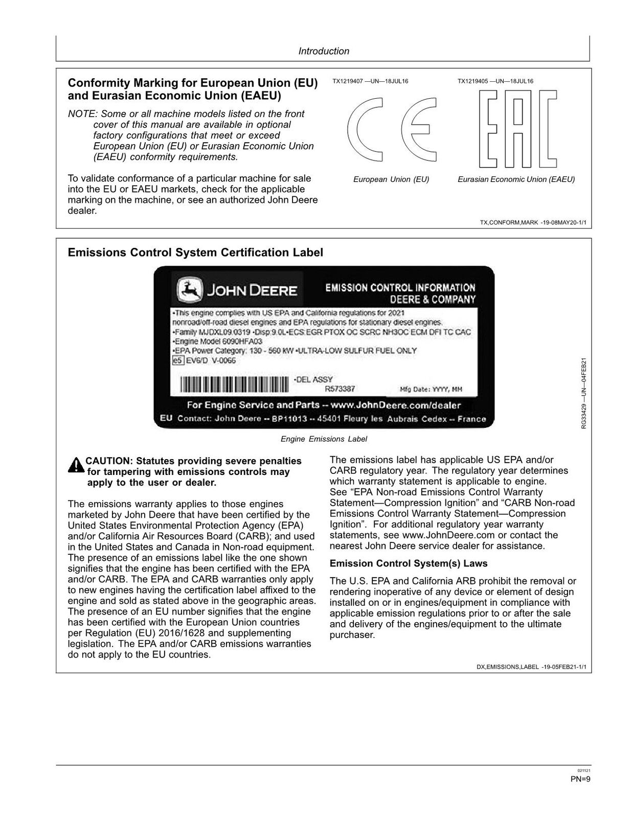 JOHN DEERE 310SL BACKHOE LOADER OPERATORS MANUAL #3