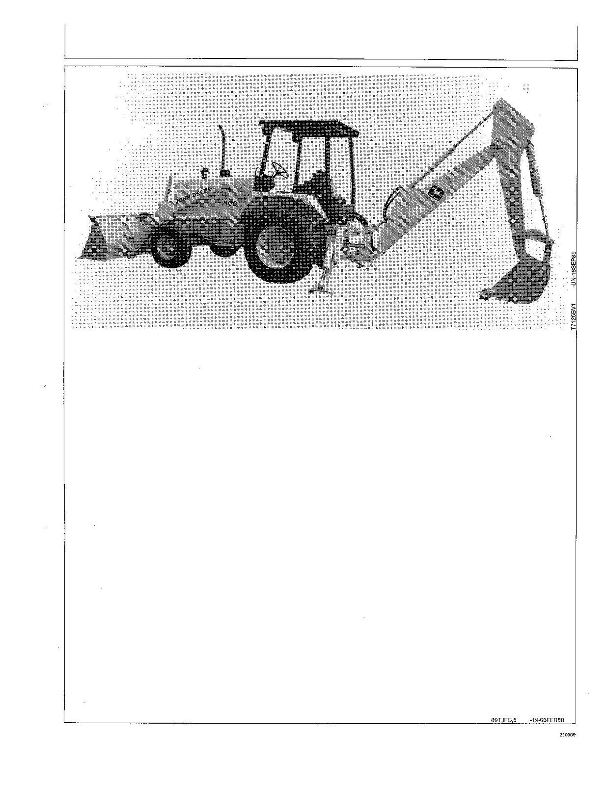 JOHN DEERE 210C 310C BAGGERBAGGER-BETRIEBSHANDBUCH 