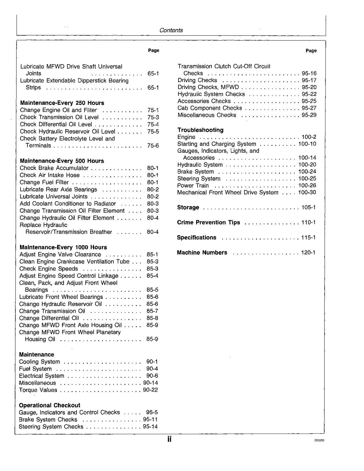 JOHN DEERE 710C BACKHOE OPERATORS MANUAL