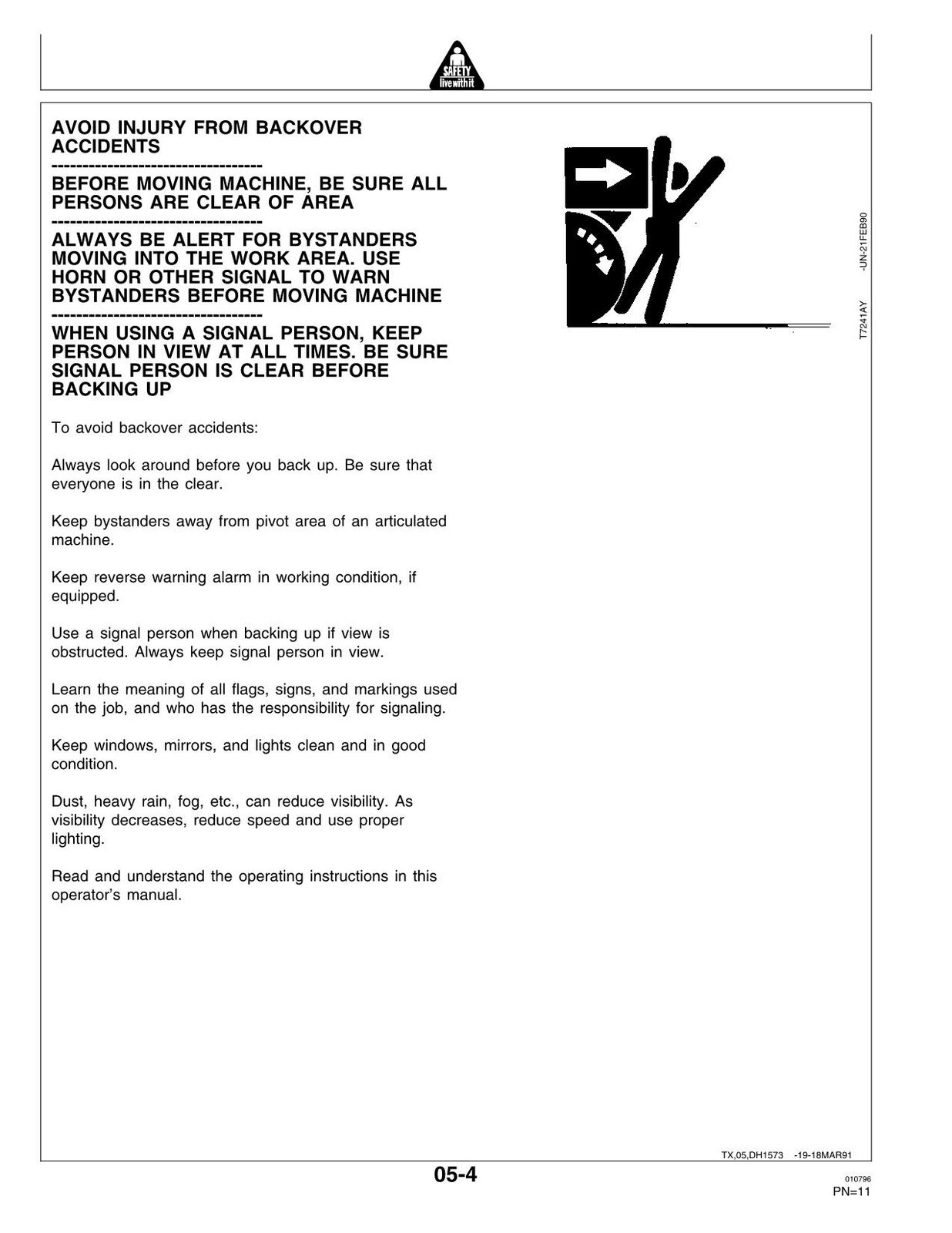 JOHN DEERE 315D II BAGGERBAGGER-BETRIEBSHANDBUCH 