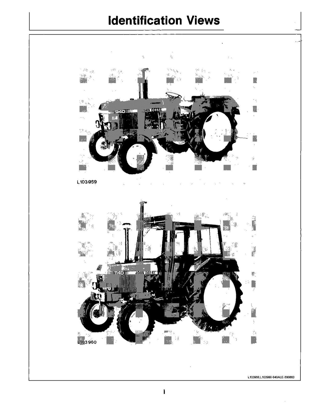 MANUEL D'UTILISATION DU TRACTEUR JOHN DEERE 940 1140 1040 